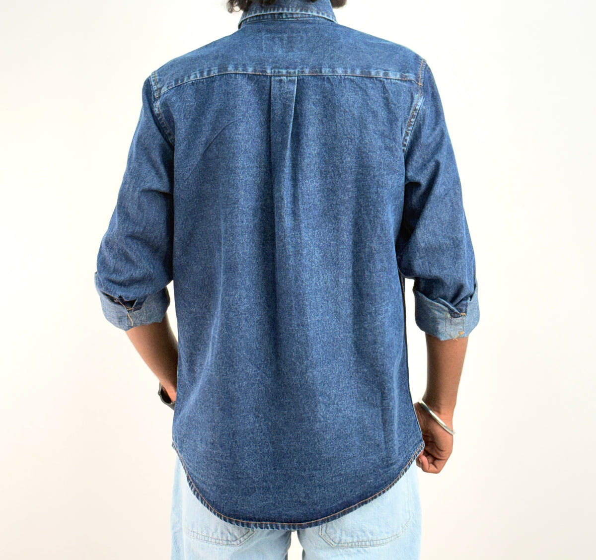 Dark Blue Denim Shirt