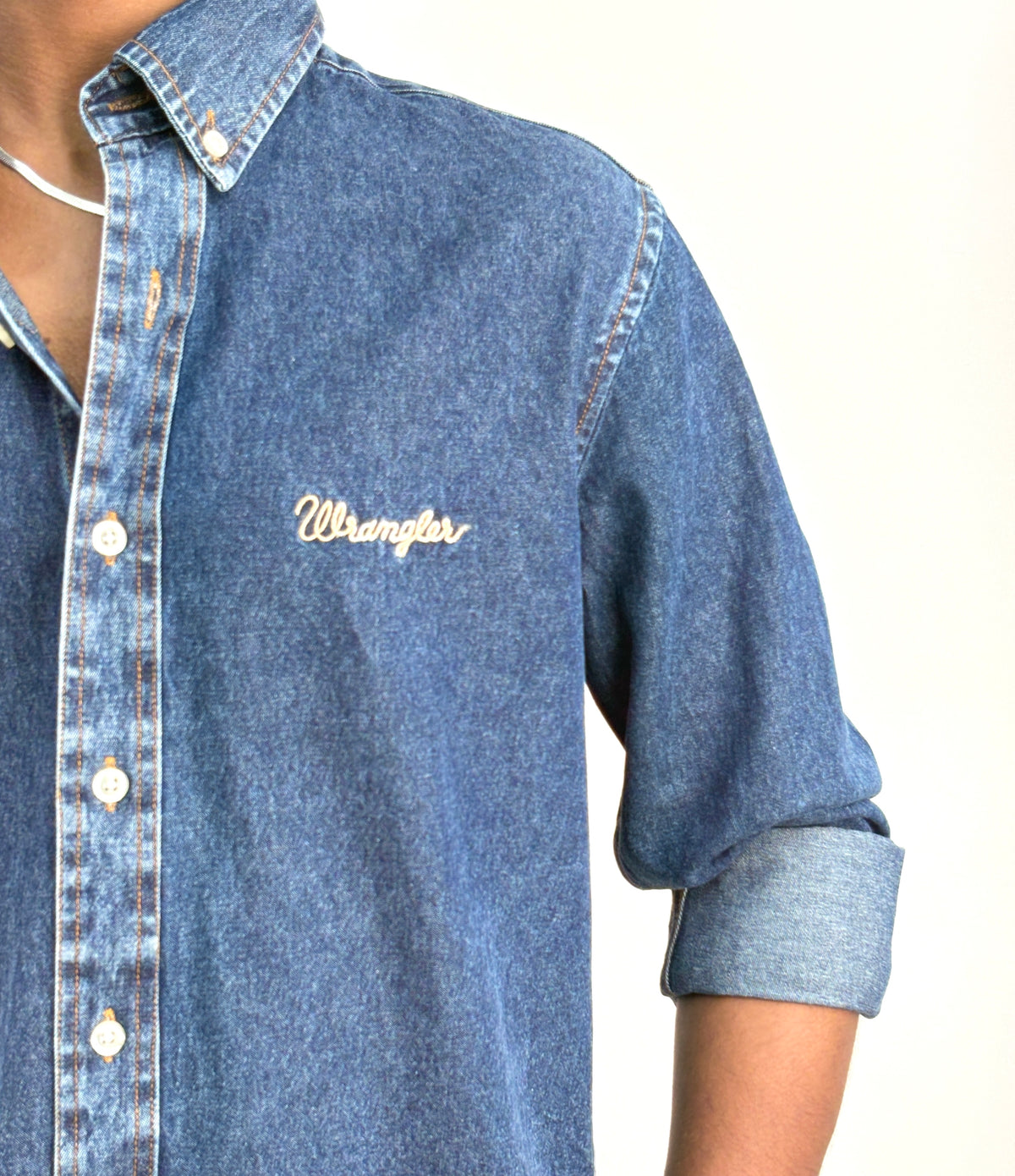 Dark Blue Denim Shirt