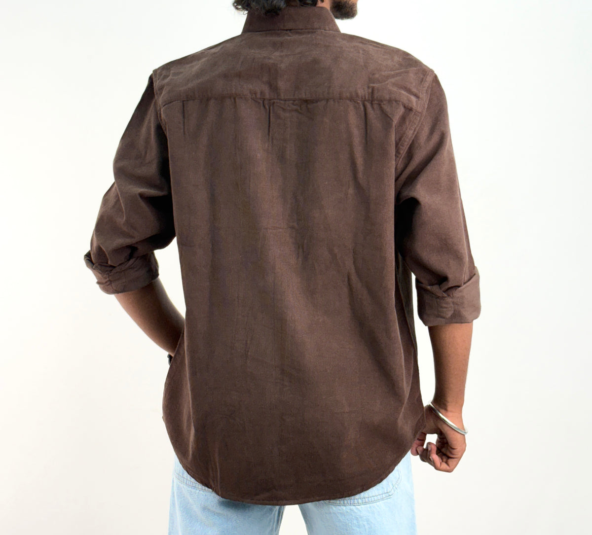Dark Brown Corduroy Shirt