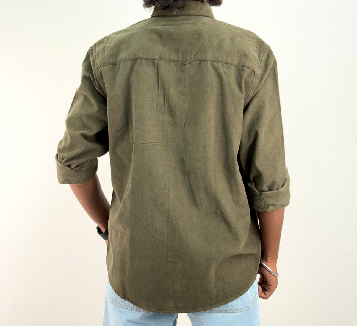Olive Green Corduroy Shirt