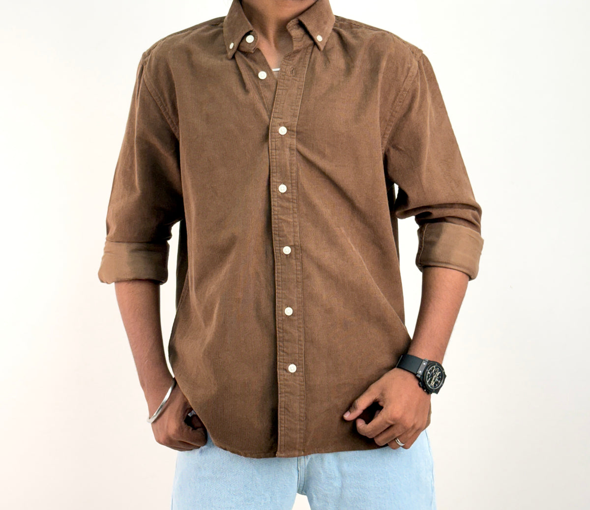 Brown Corduroy Shirt
