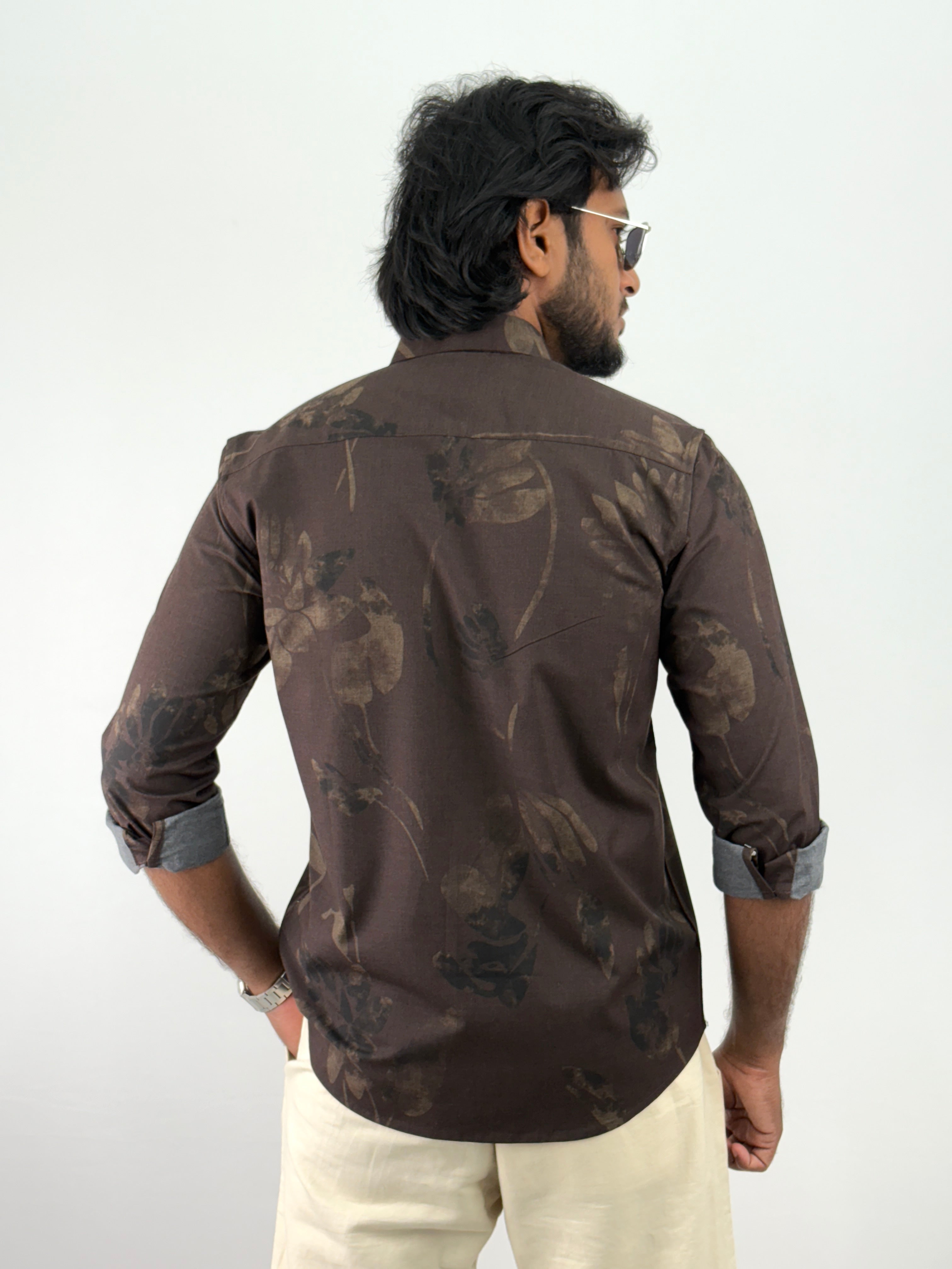 Brown Printed Shirts
