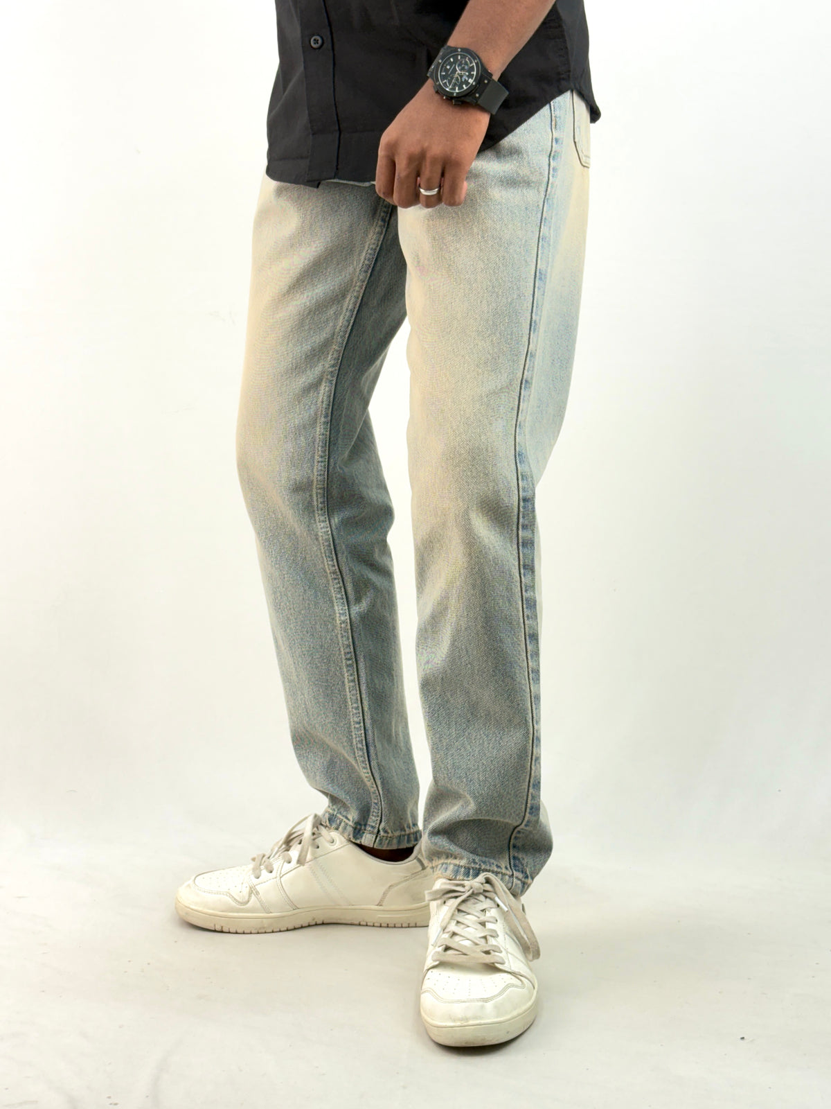 Vintage Blue Semi Baggy Jean 1