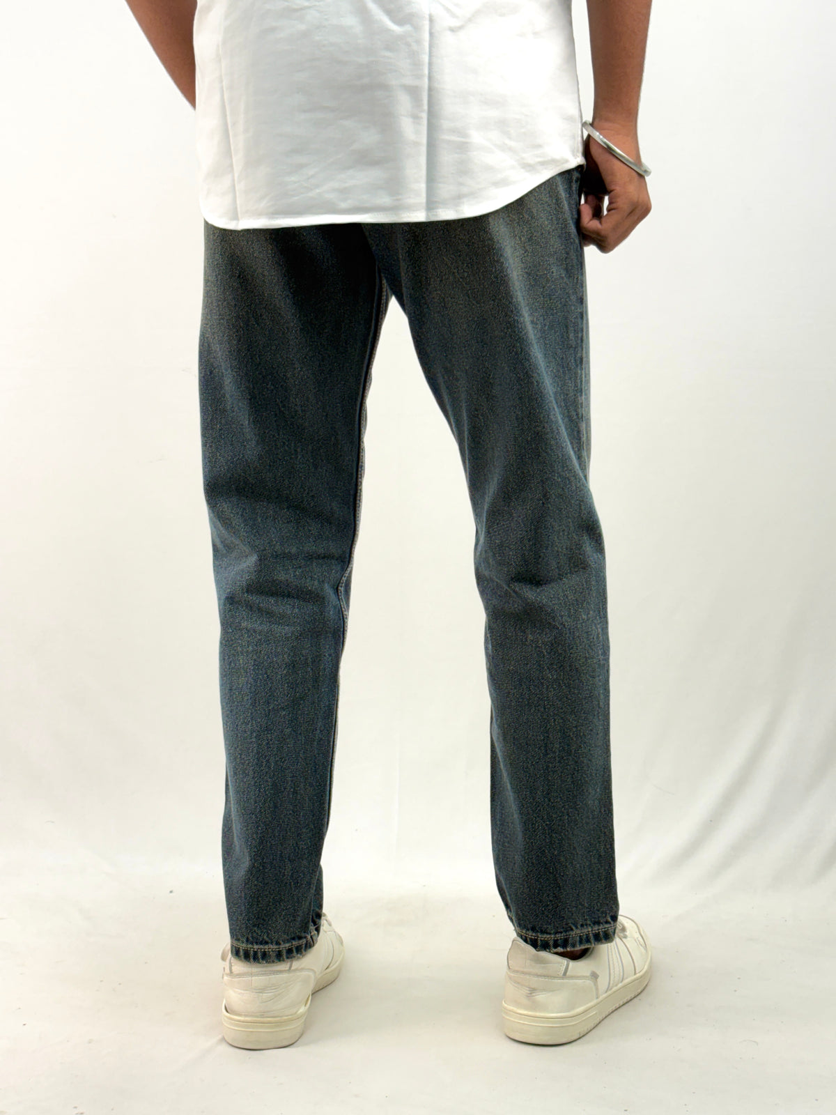 Denim Blue Semi Baggy Jean 1