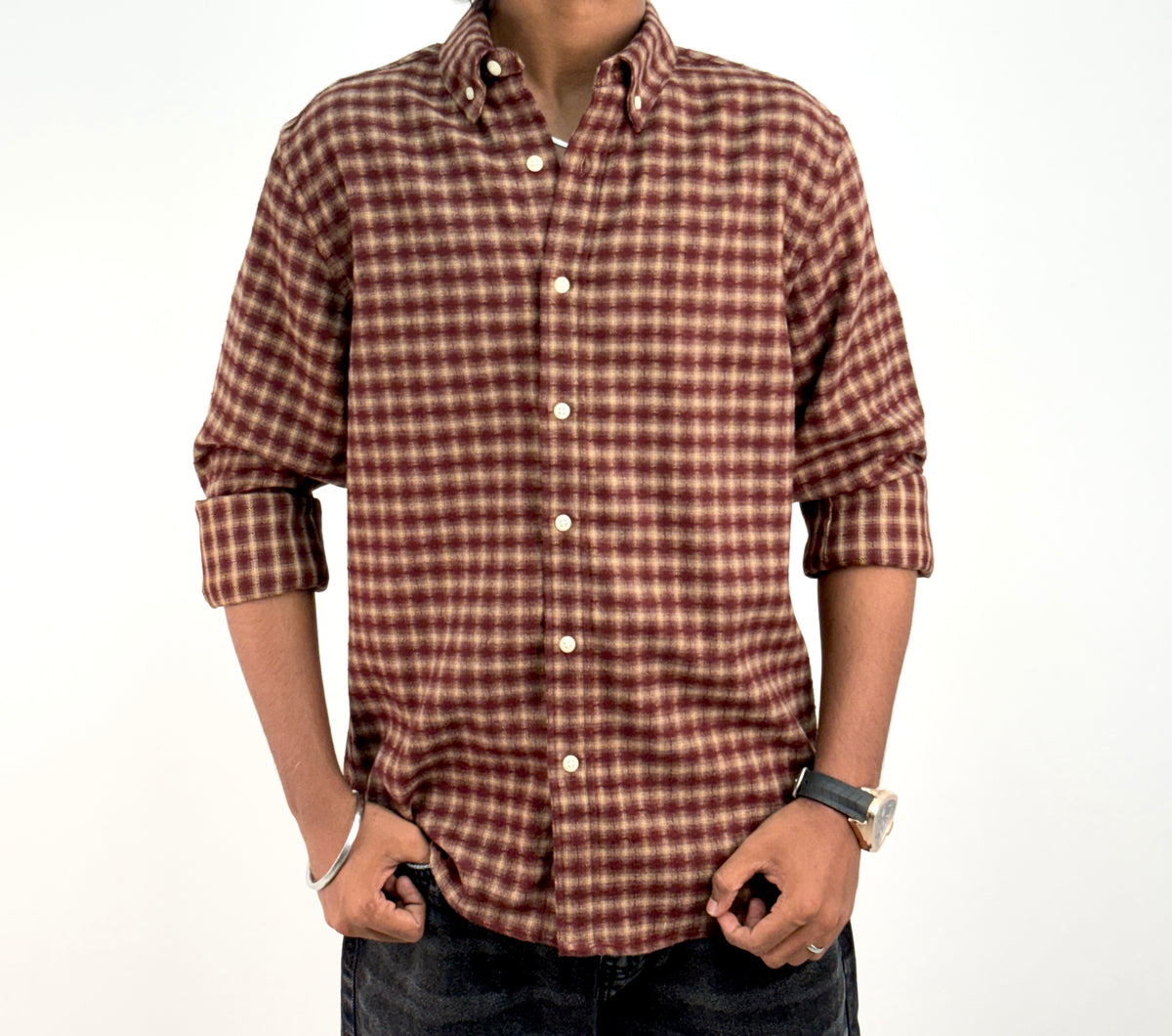 Maroon IMP Flannel Shirt 3