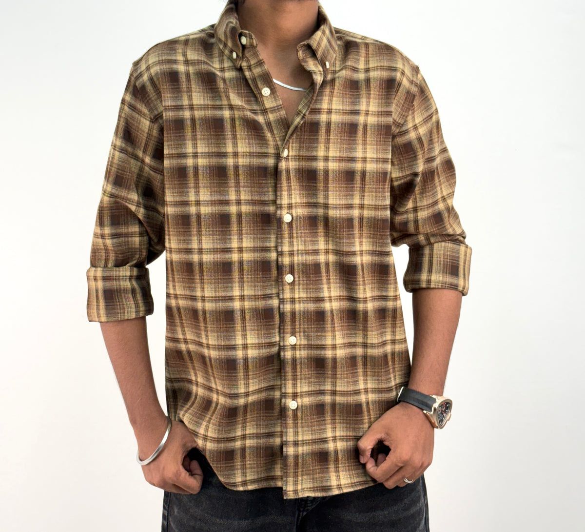 Brown IMP Flannel Shirt 3