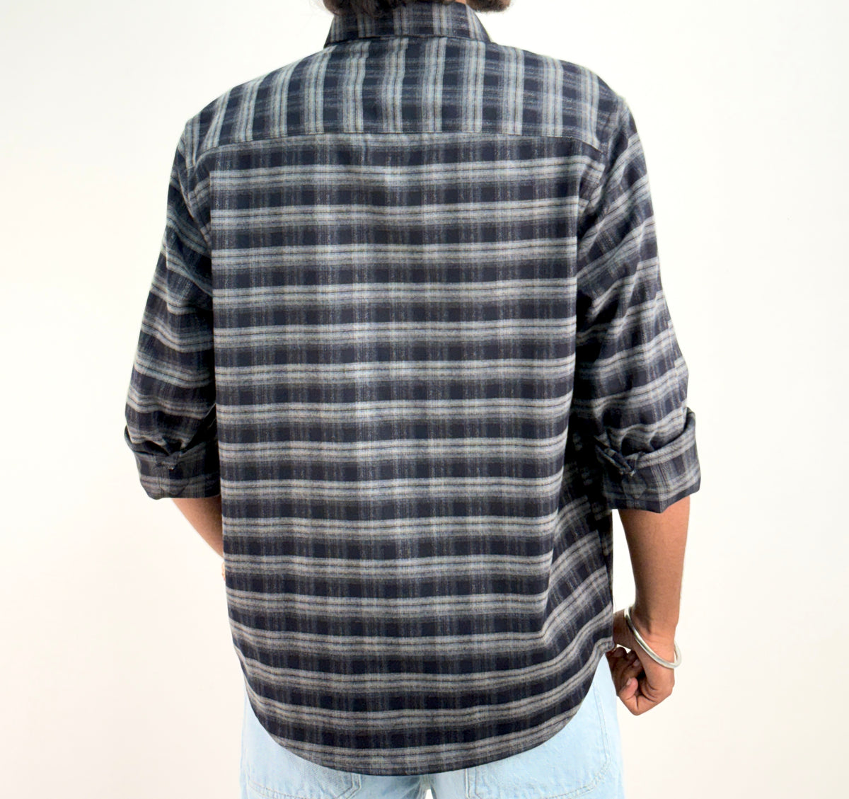 Dark Grey IMP Flannel Shirt 3