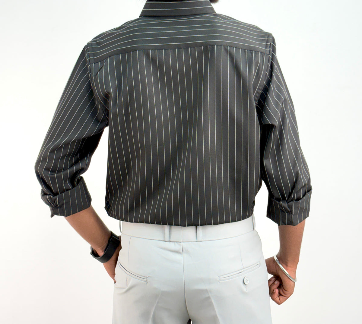 Black IMP Stripe Shirt