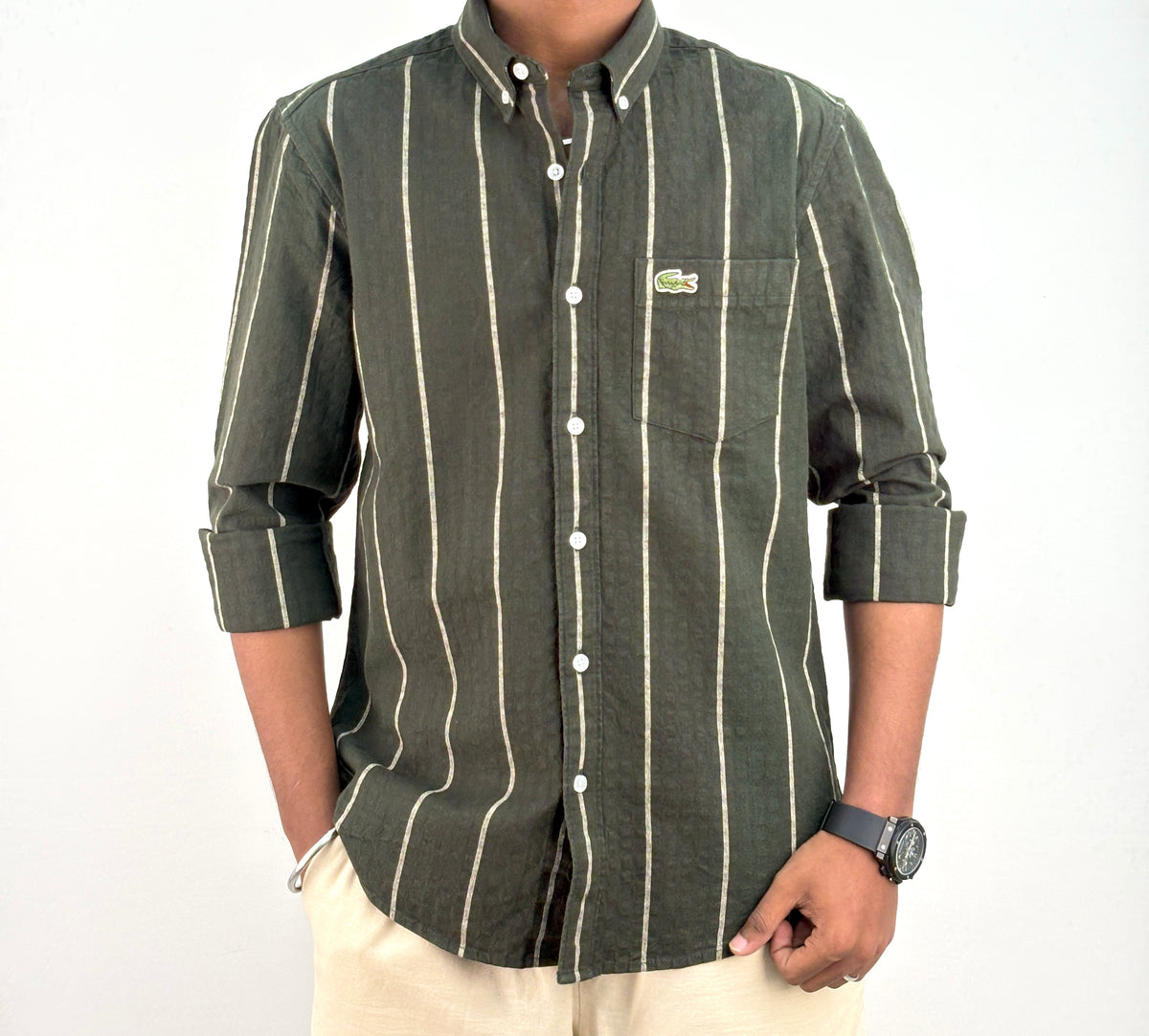 Green Stripe Shirt *