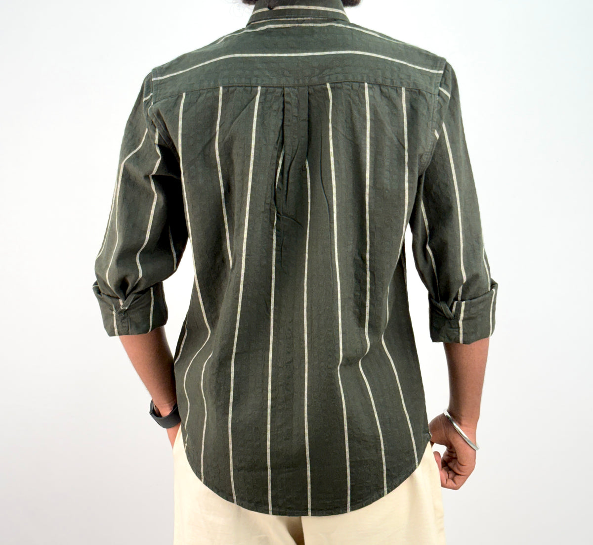 Green Stripe Shirt *