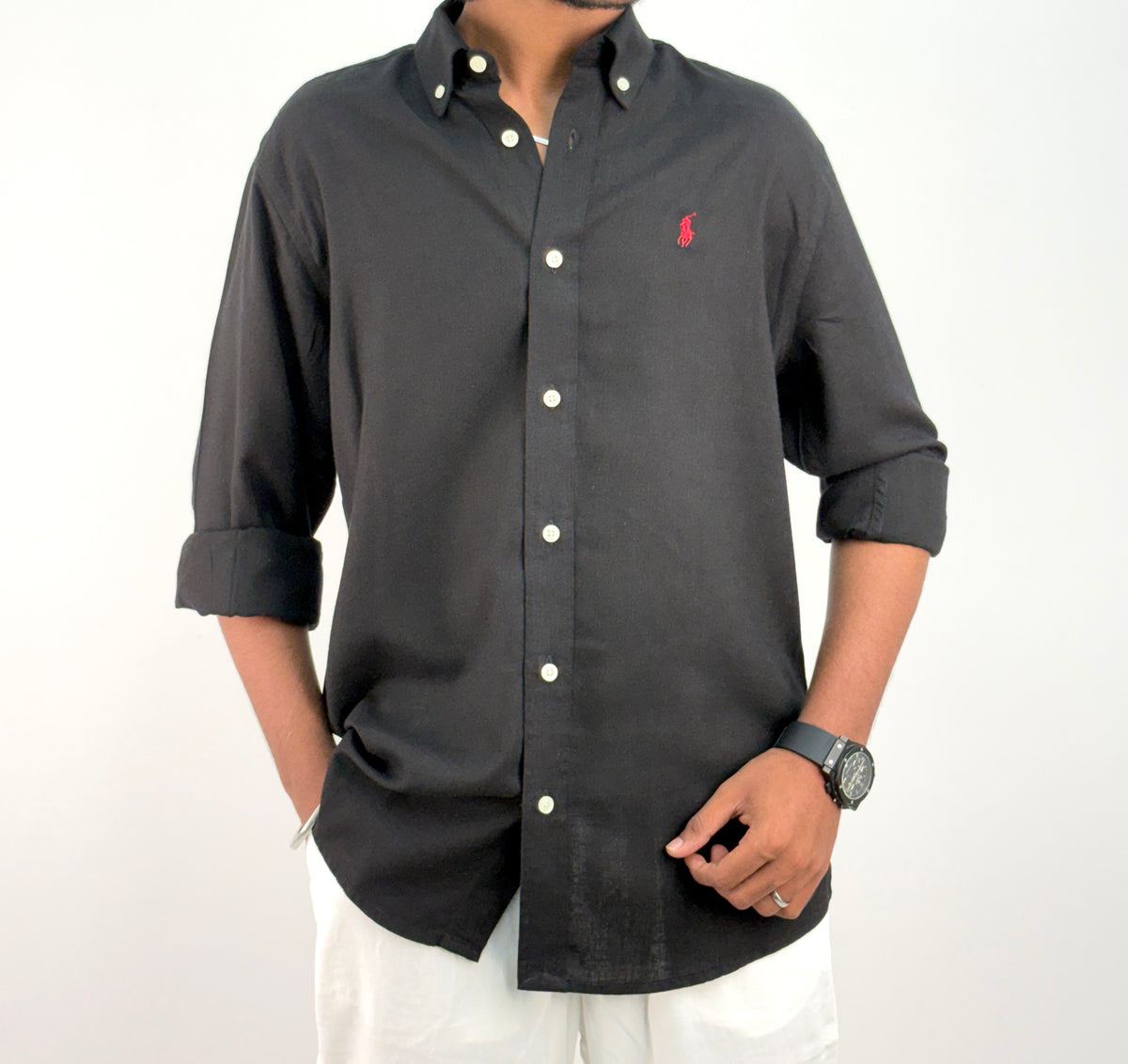 Black Linen Shirt