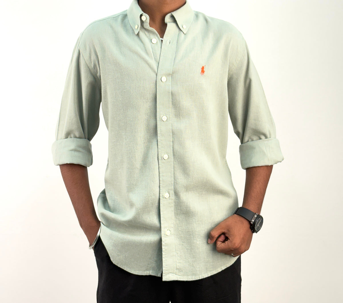 Light Green Linen Shirt