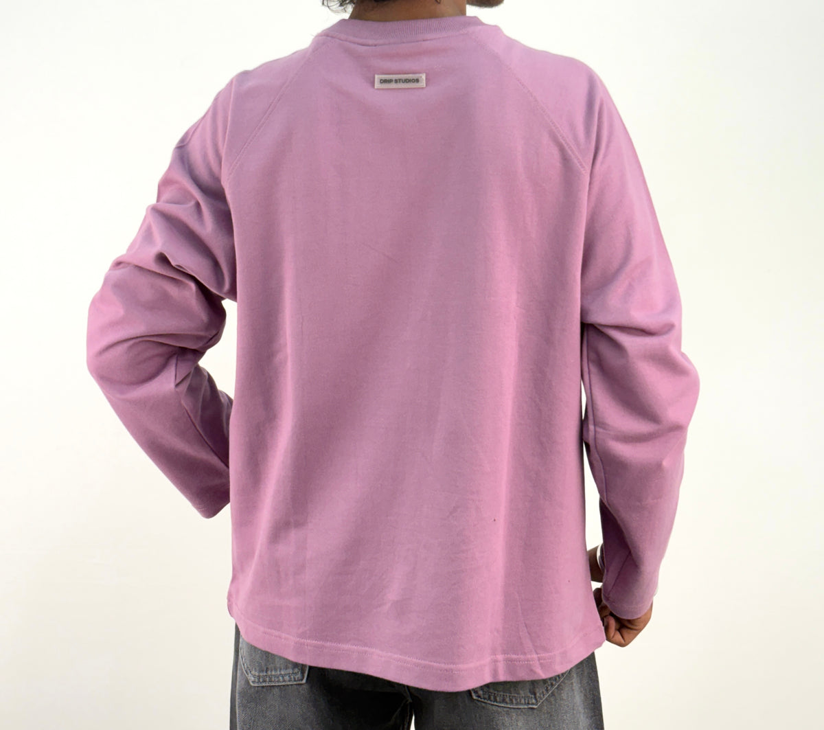 Lavender Cropped Raglan Tee