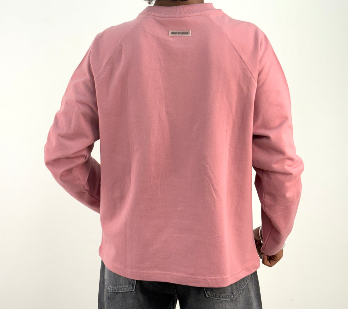 Peach Cropped Raglan Tee