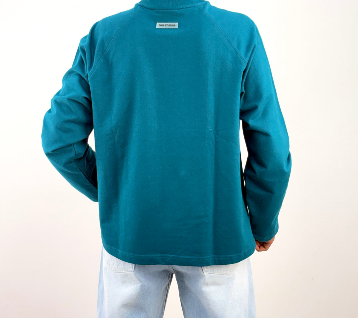Peacock Cropped Raglan Tee