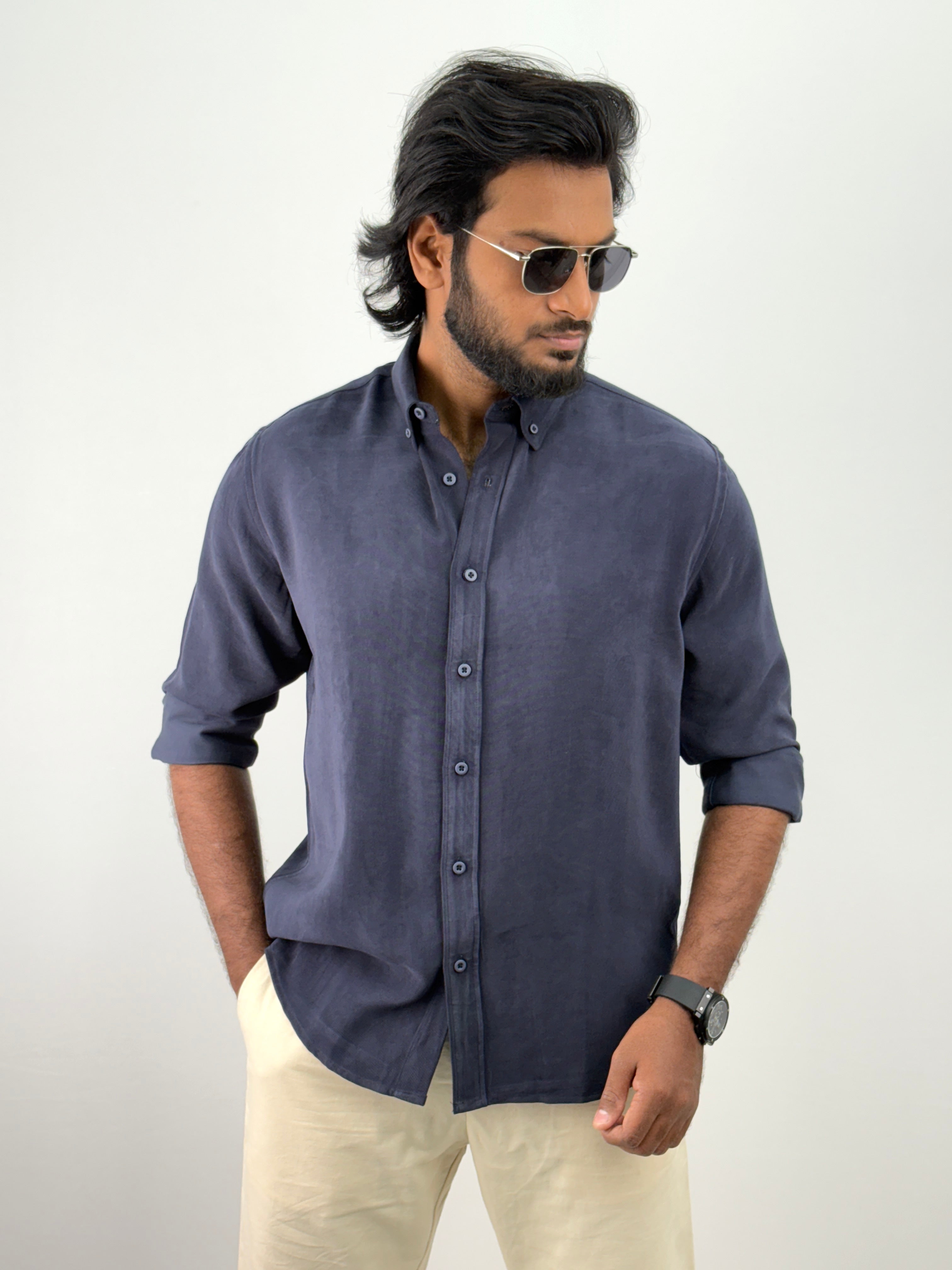 Navy IMP Plain Shirts