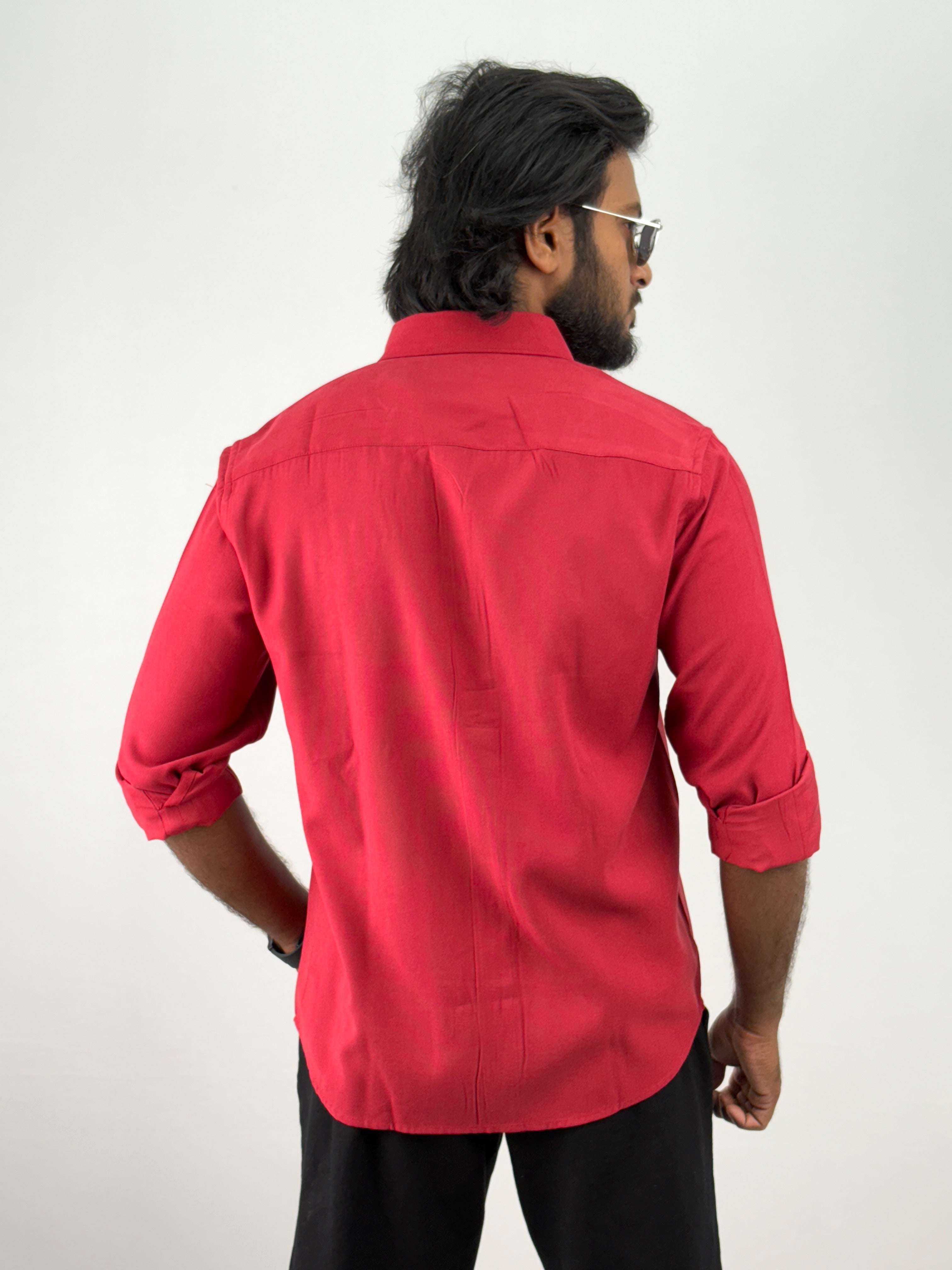 Red IMP Plain Shirts