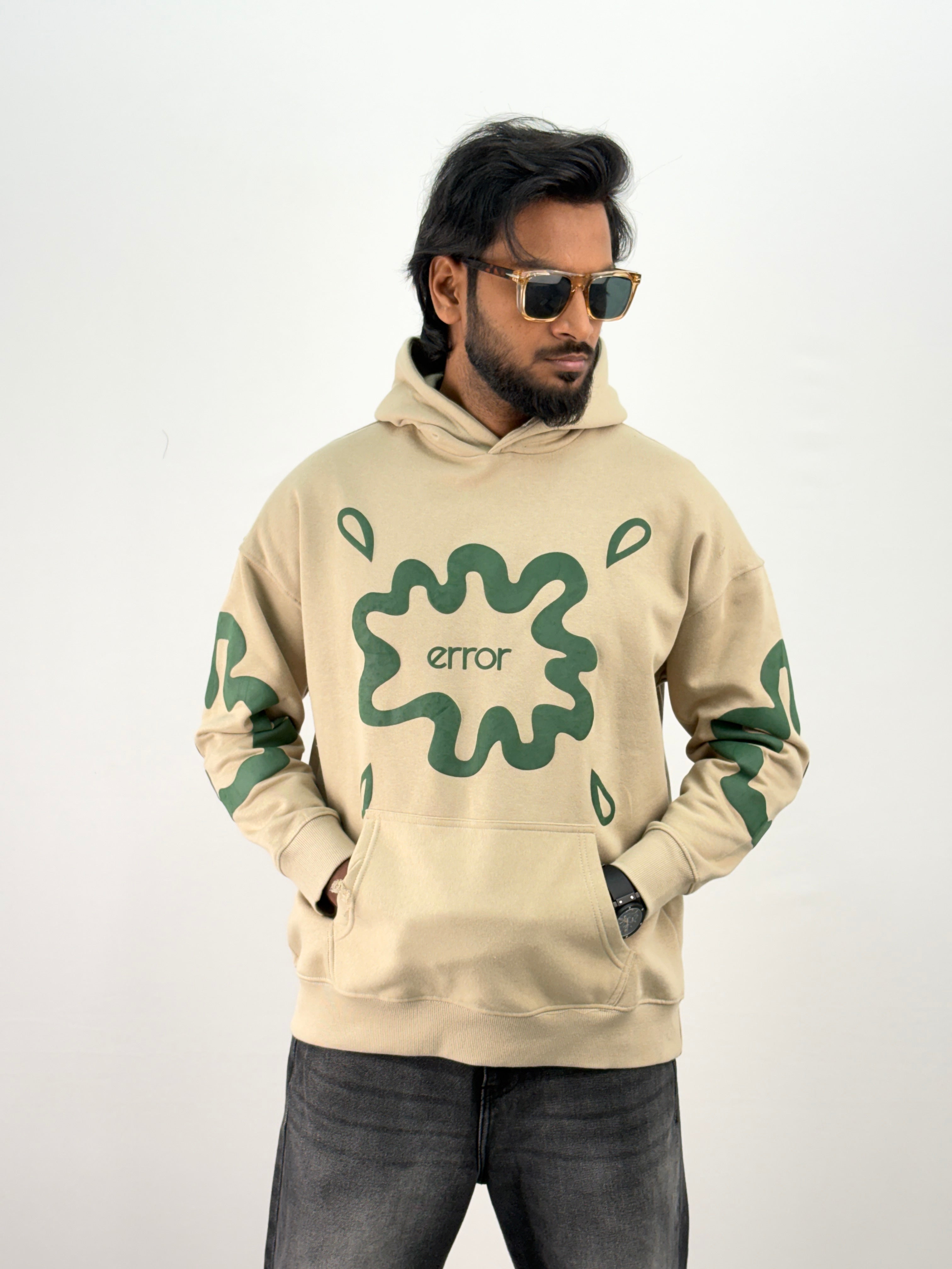 Beige Oversized Hoodie