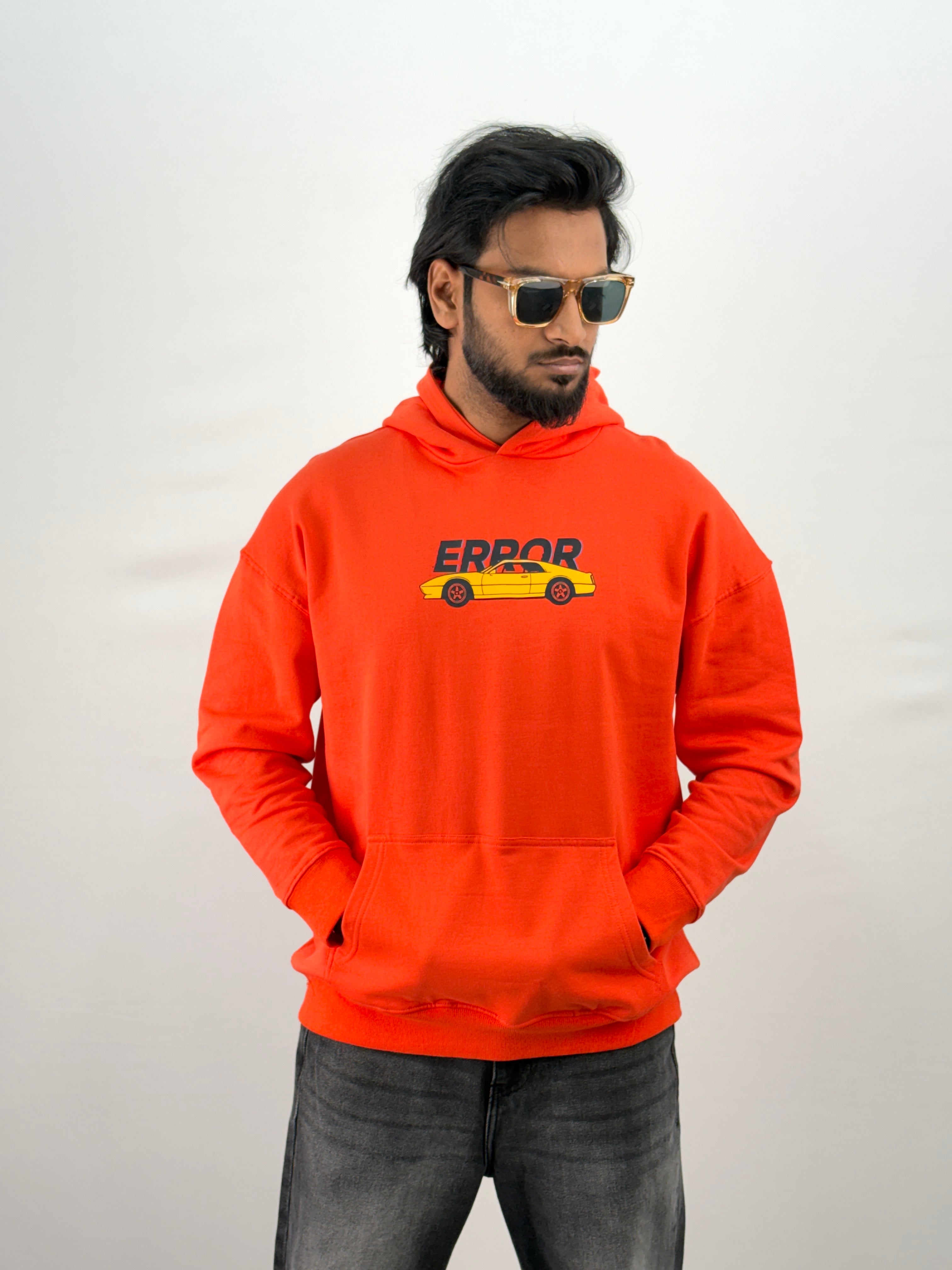 Orange Oversized Hoodie