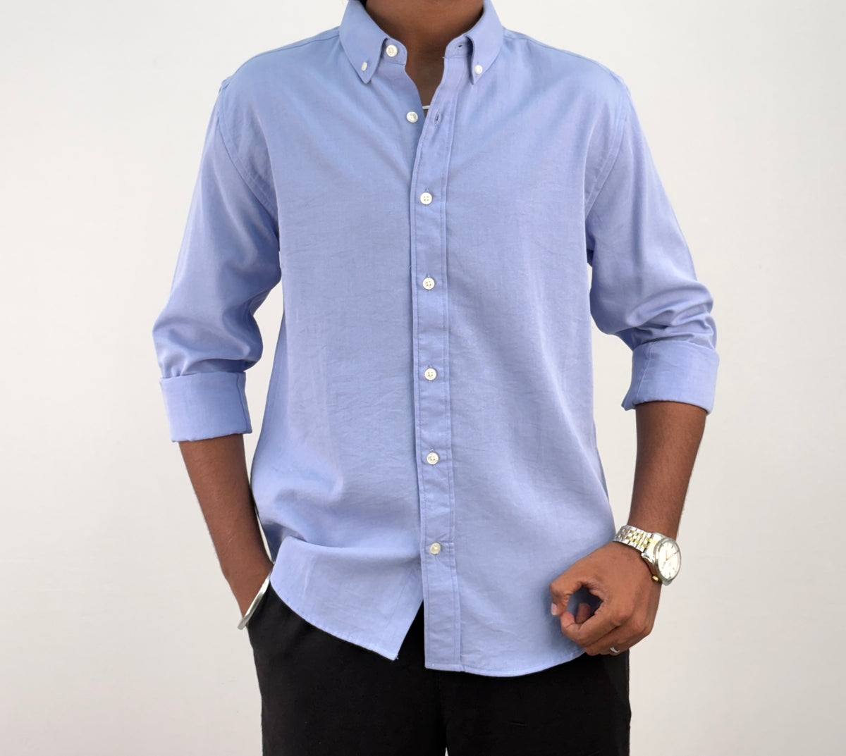 Blue IMP Linen Shirt