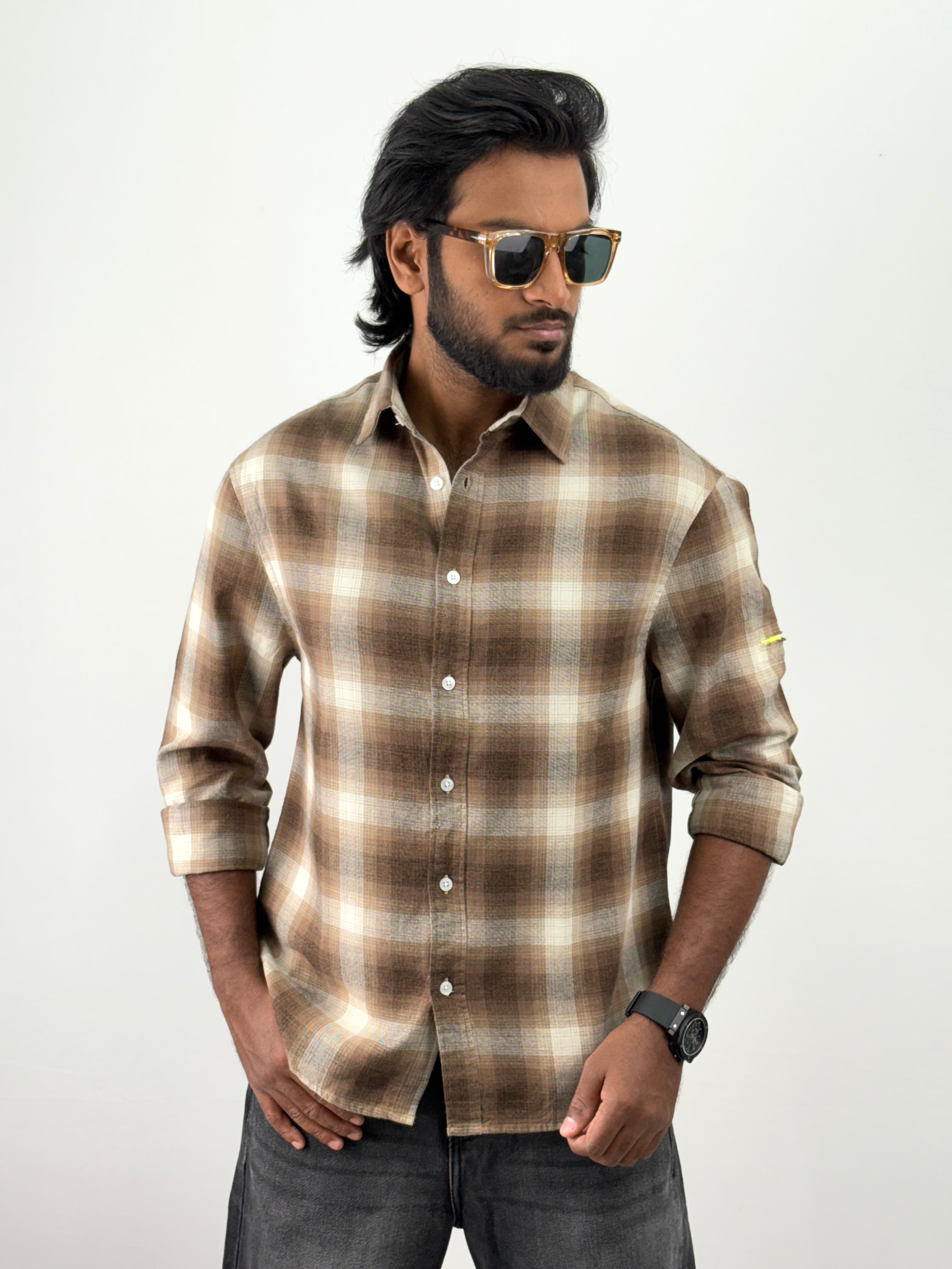 Brown Oversized Shirt