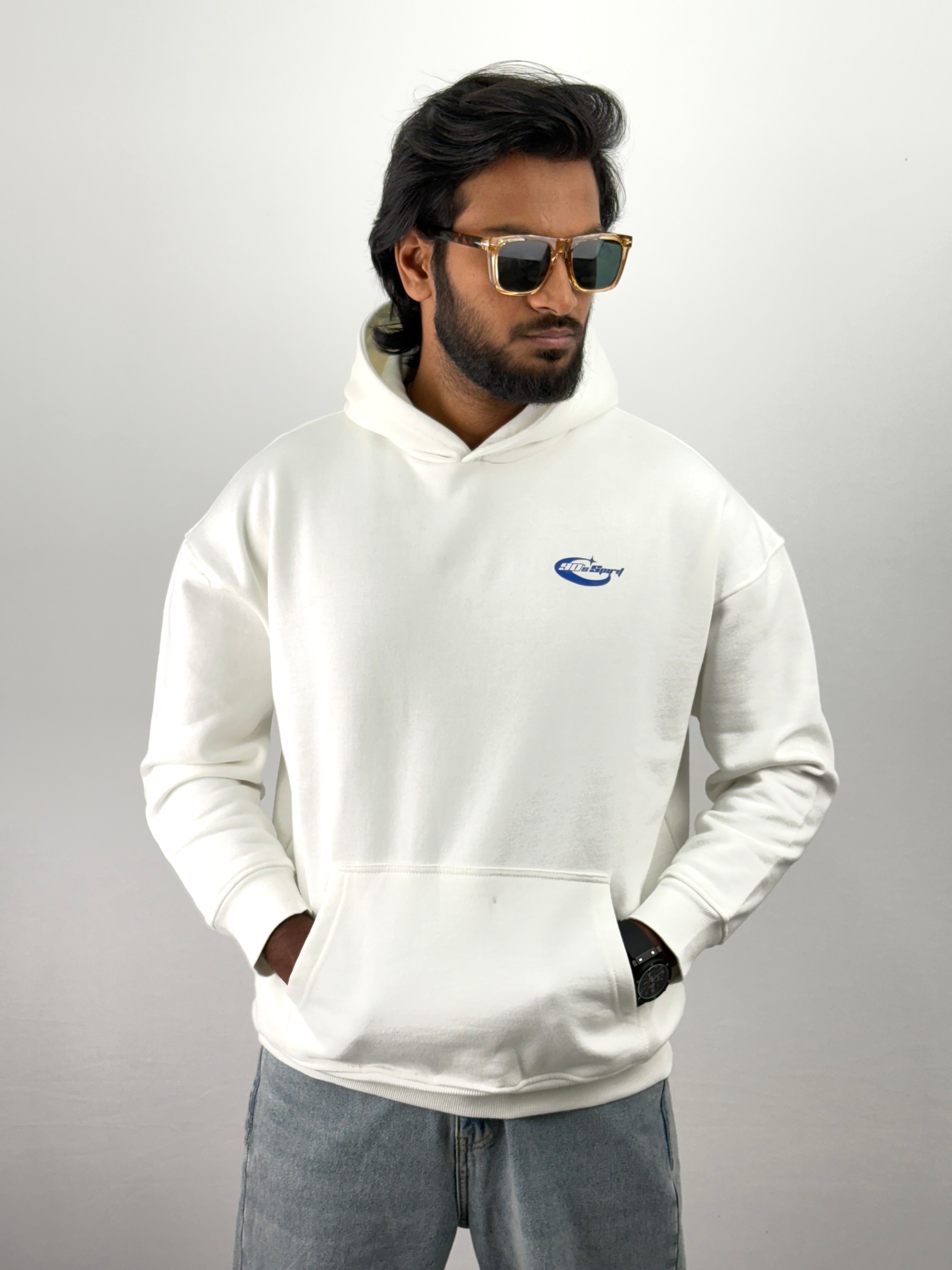 White Oversized Hoodie