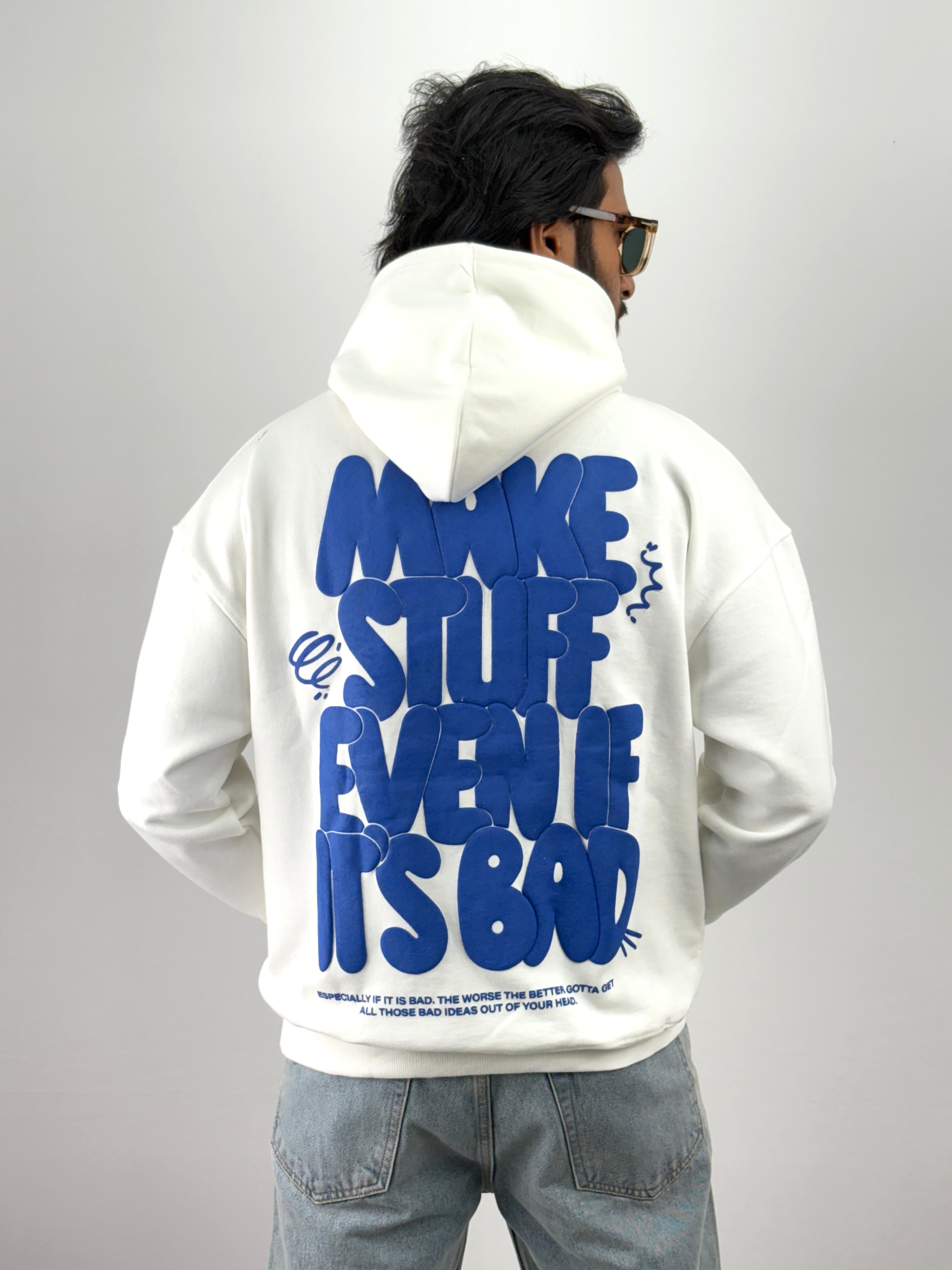 White Oversized Hoodie