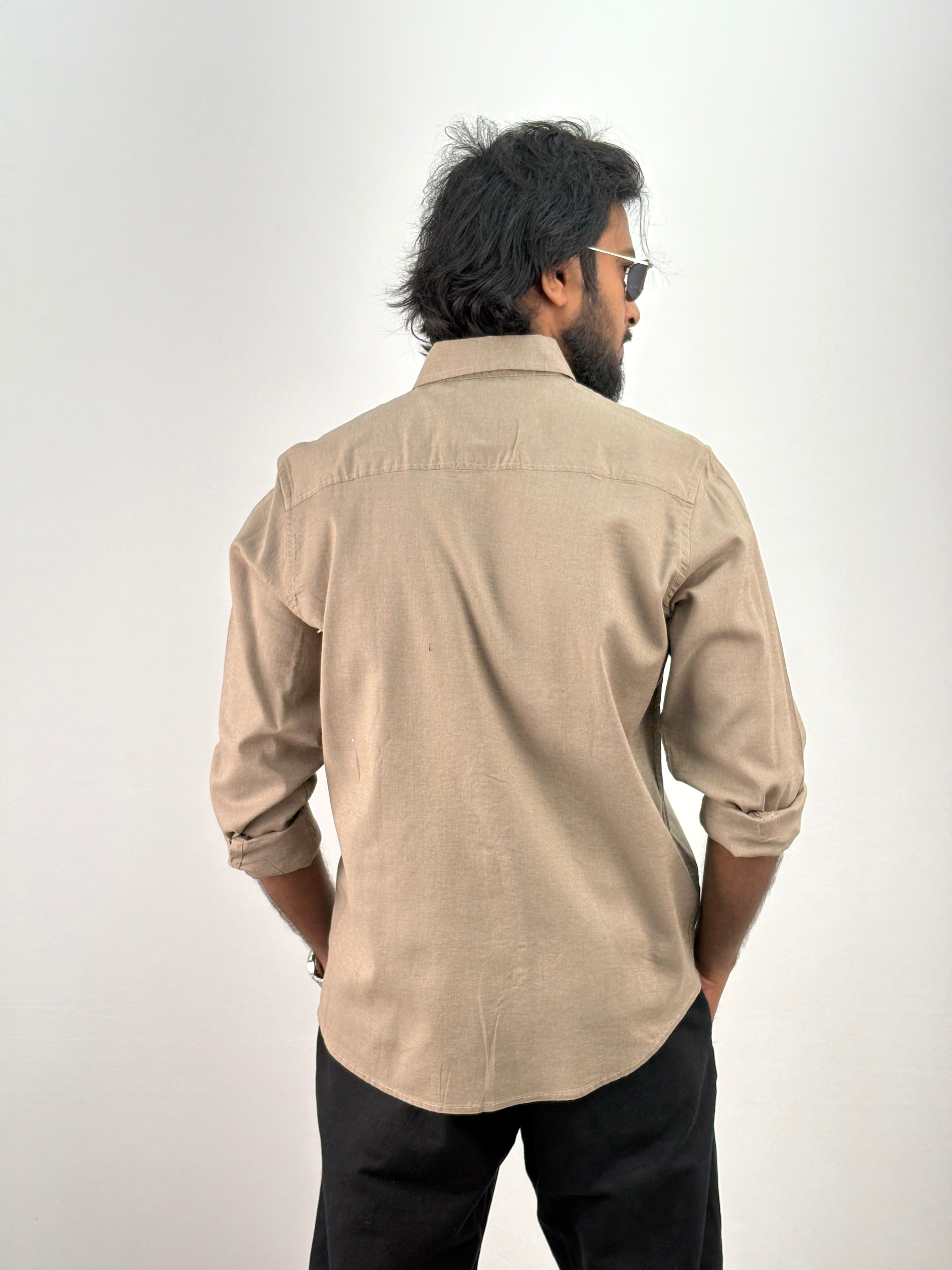 Khaki Linen Shirt