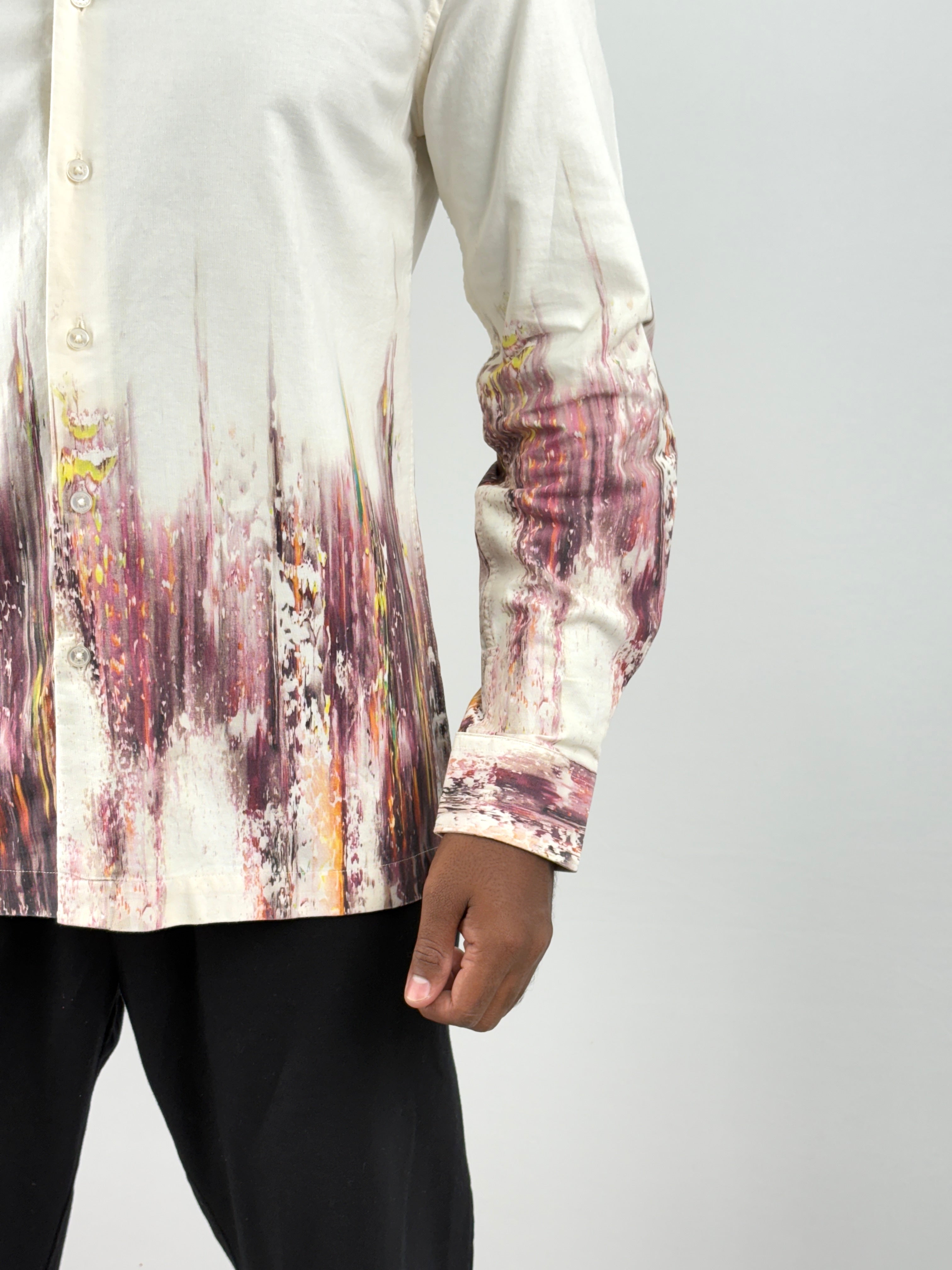 Beige Digital Printed Shirt 1