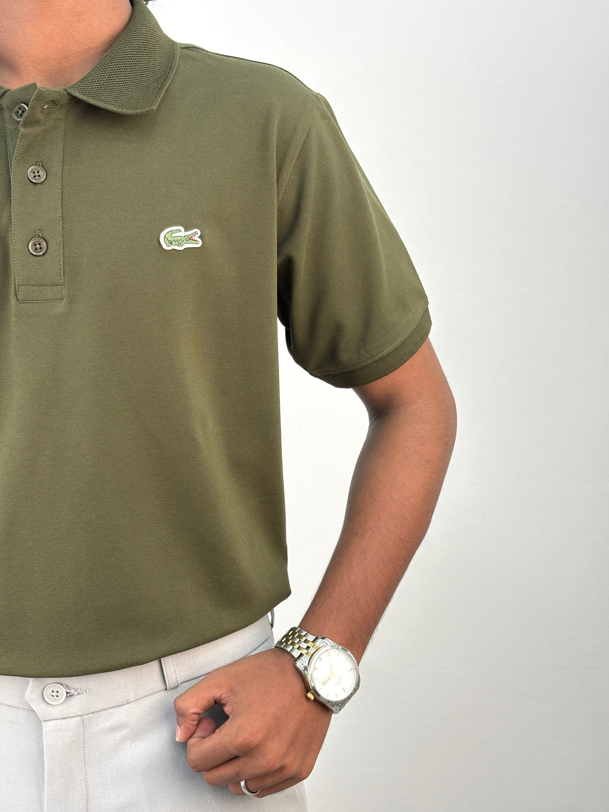 Green Half Sleeve Polo T-shirt