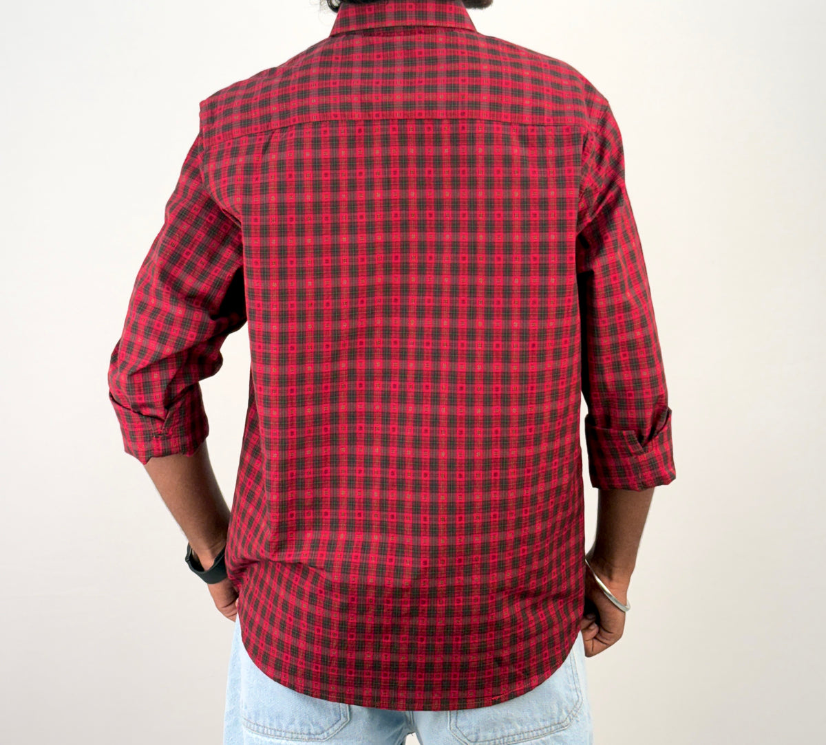 Red Vintage Checked Shirt