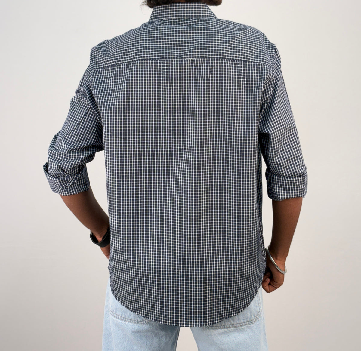 Blue Vintage Checked Shirt
