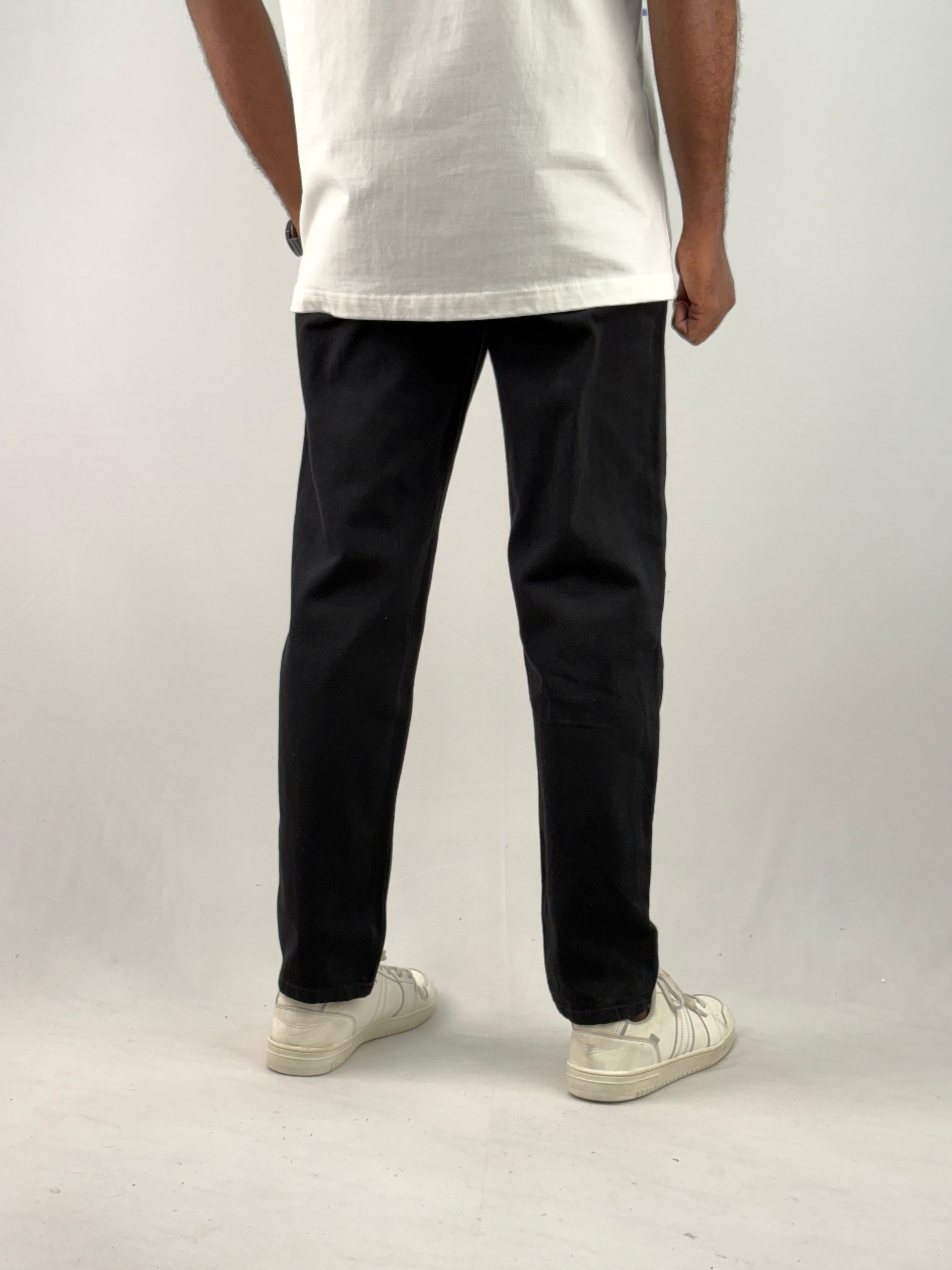 Black Semi Baggy Jean