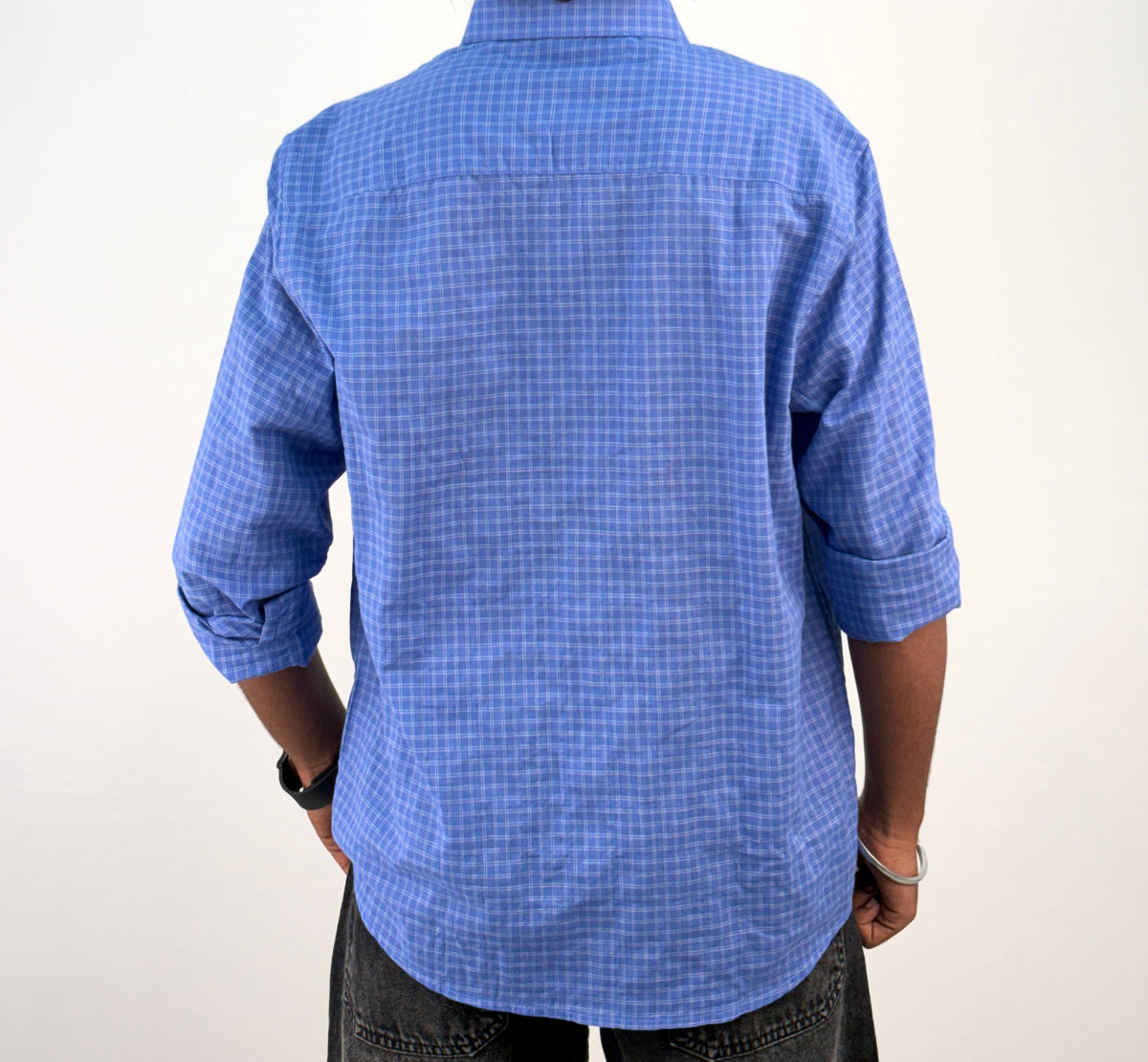 Ink Blue Vintage Checked Shirt