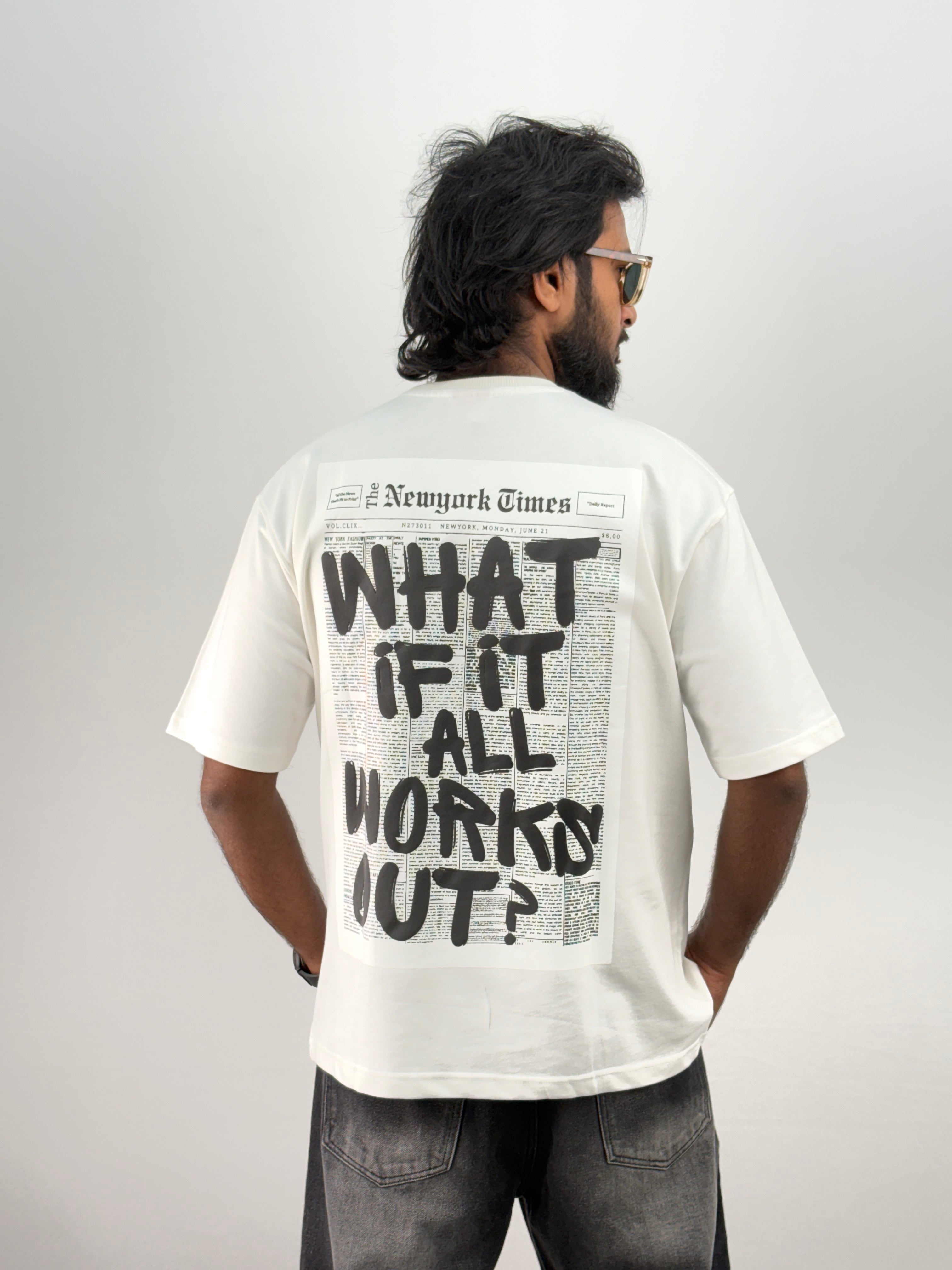 Off White Oversized T-Shirt