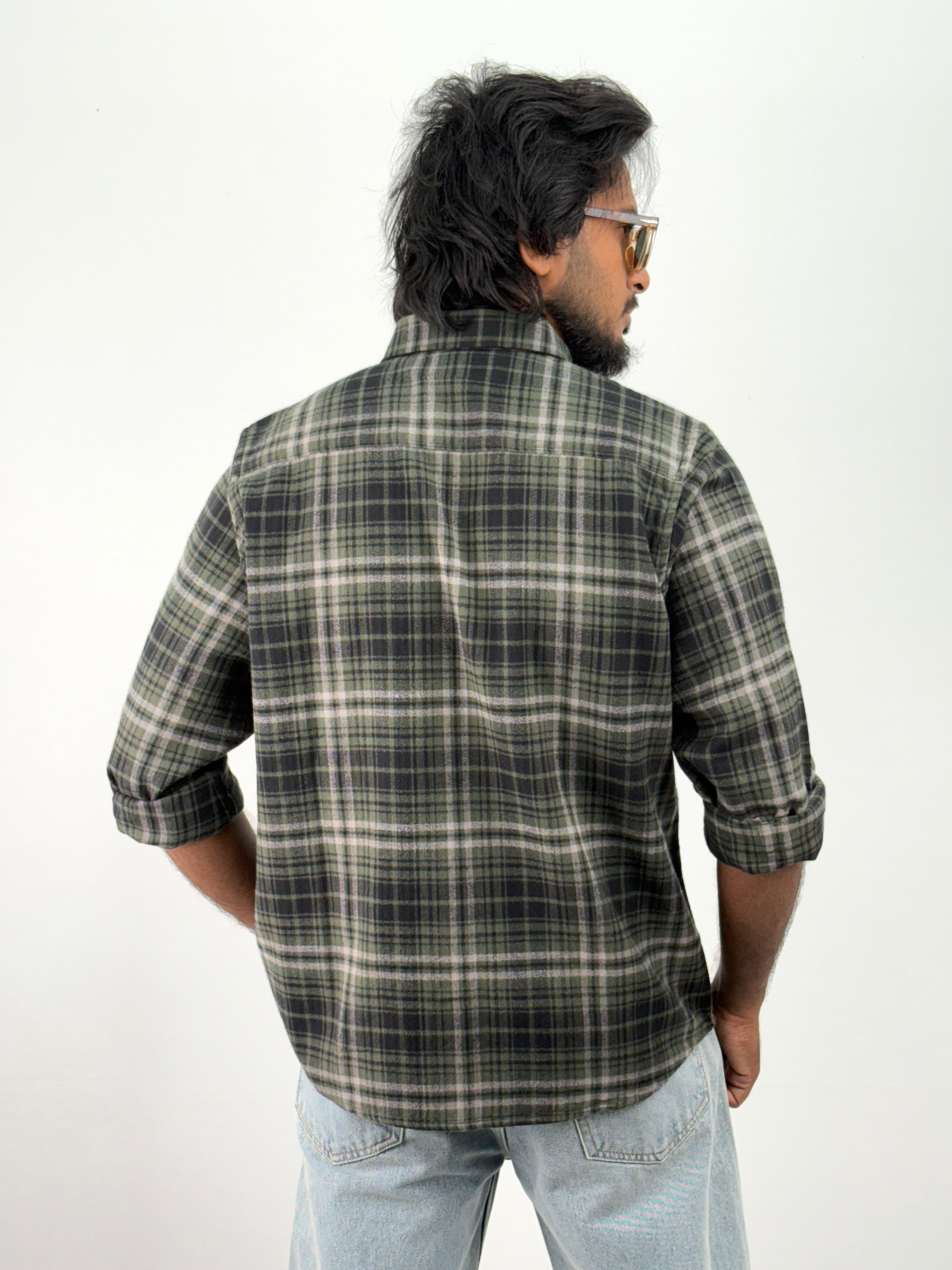 Green Flannel Shirt
