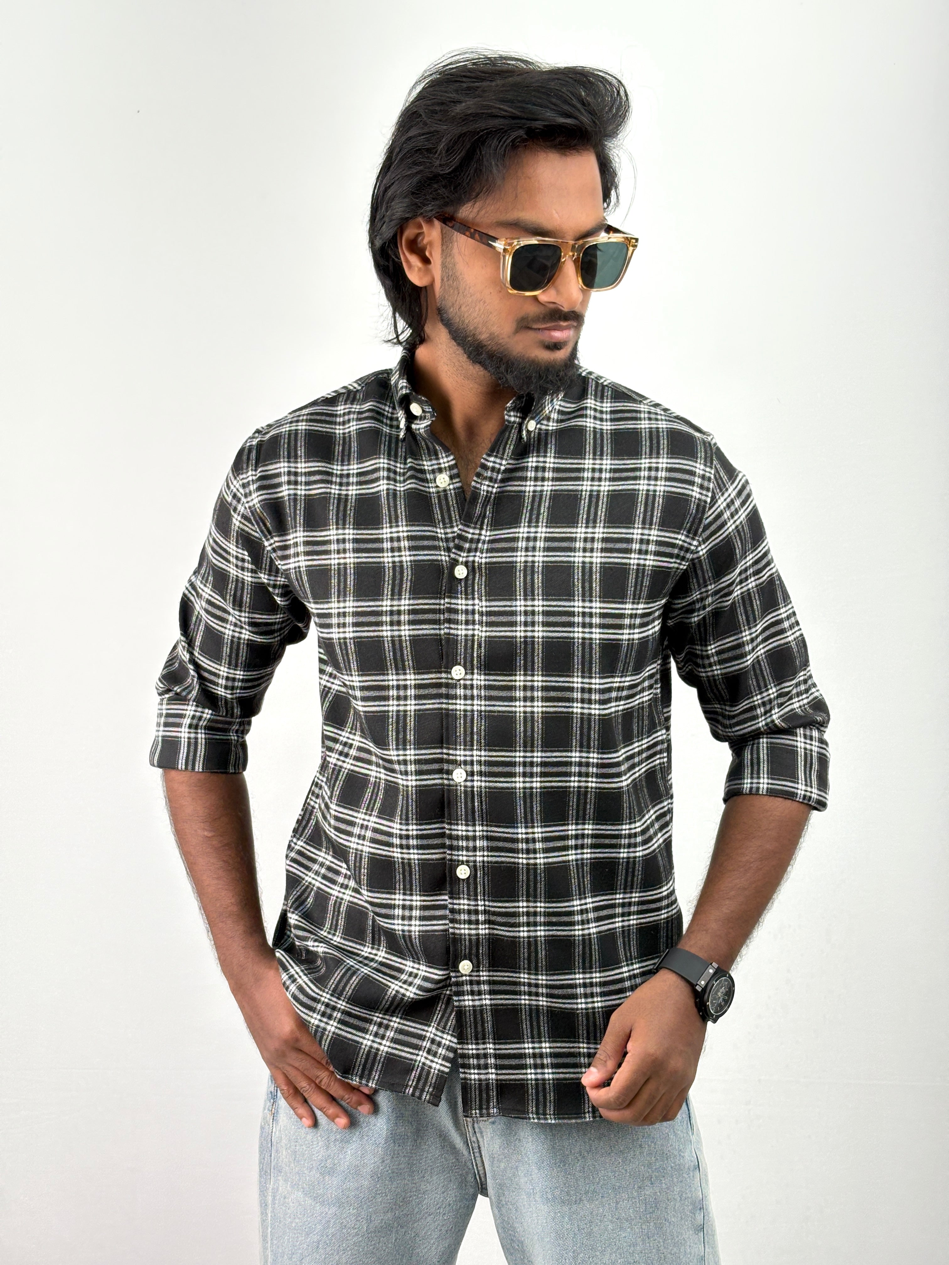 Black Flannel Shirt