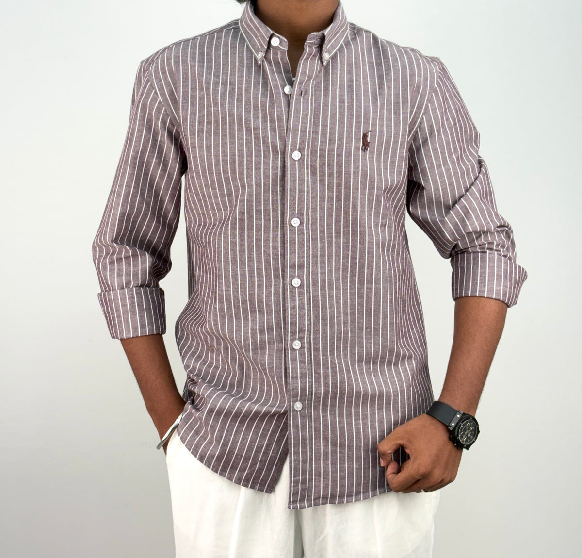 Mavue Linen Stripe Shirt