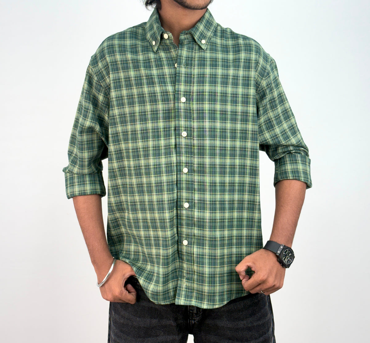 Green IMP Flannel Shirt 8