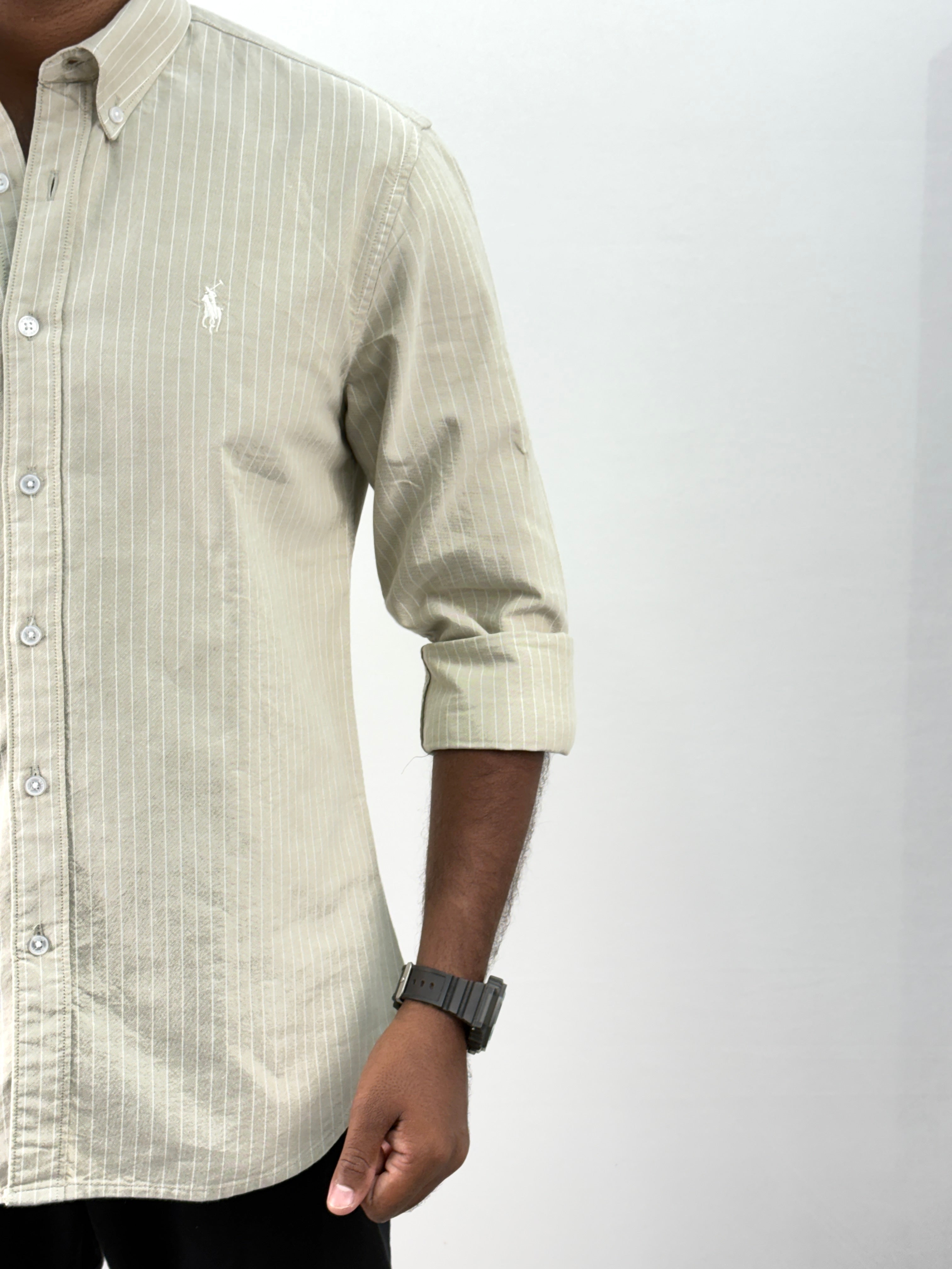 Olive Stripe Shirt