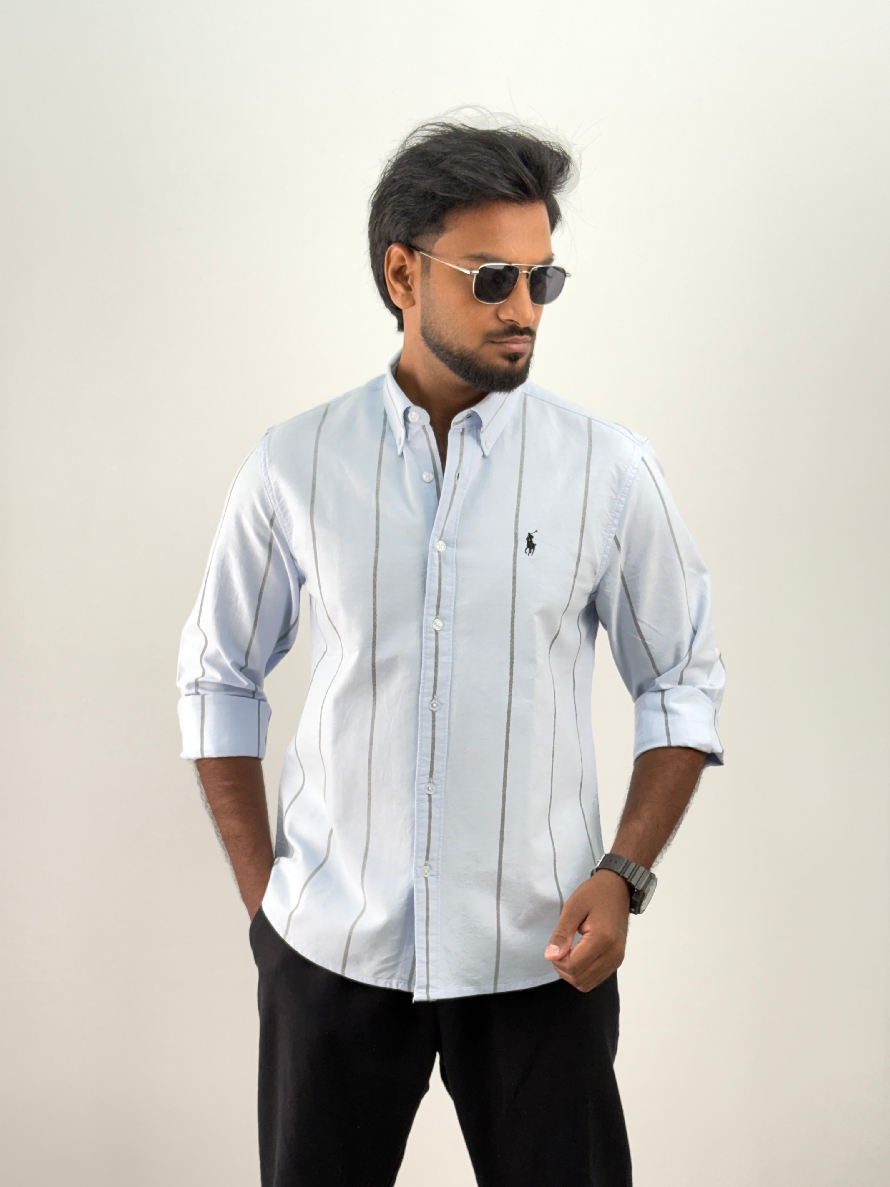 Light Blue Stripe Shirt