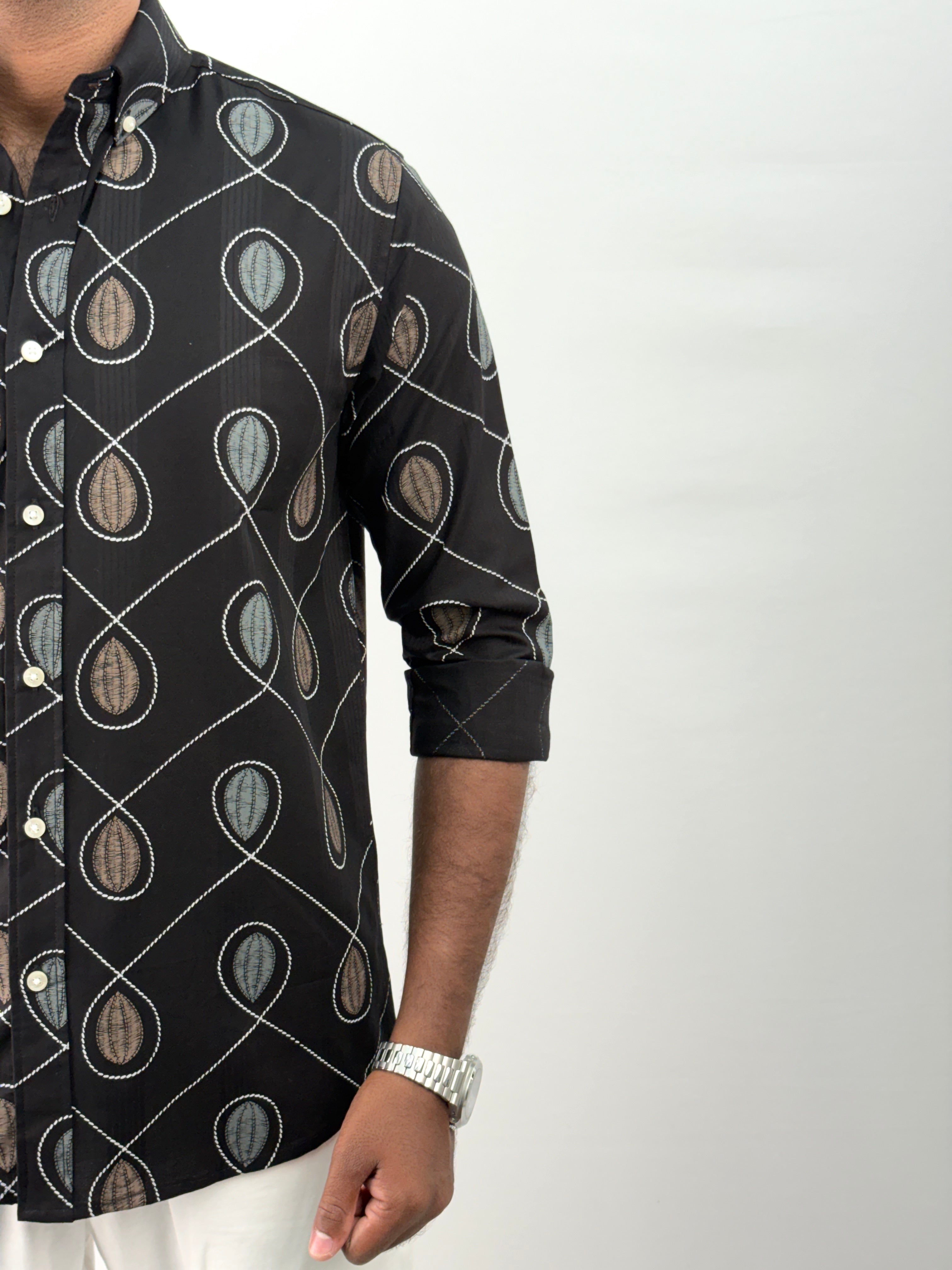 Black Printed Shirt