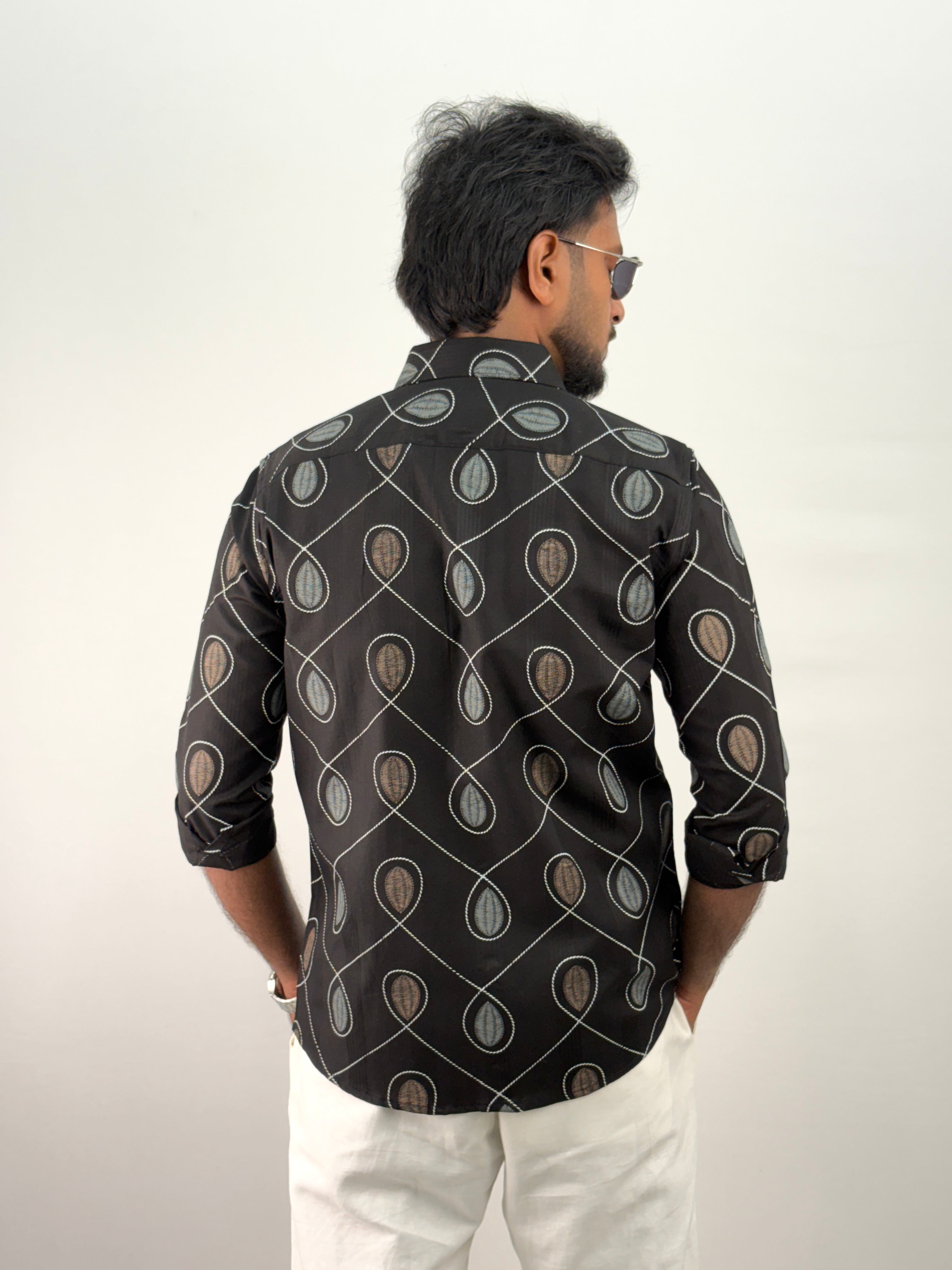Black Printed Shirt