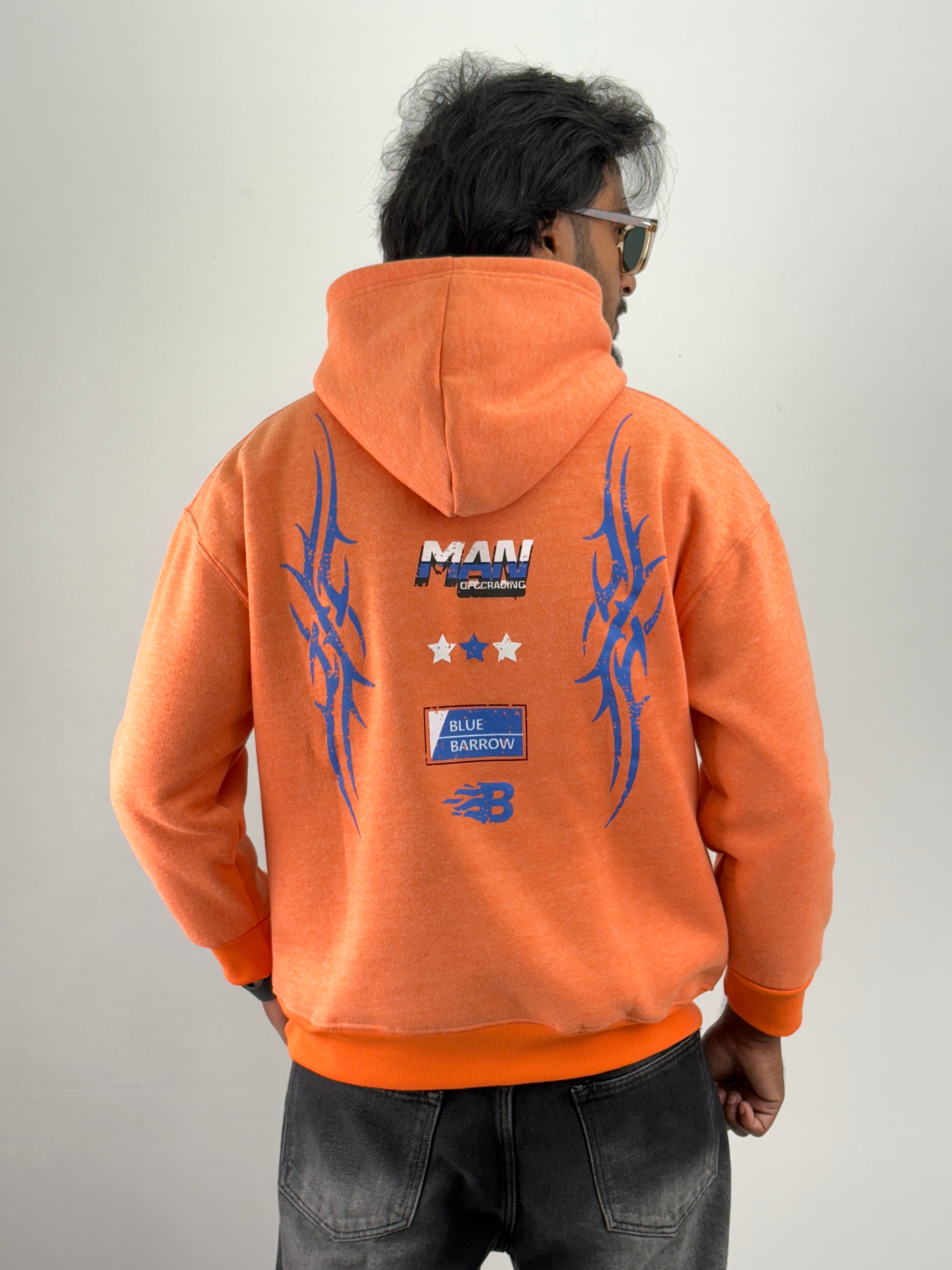 Orange Oversized Hoodie