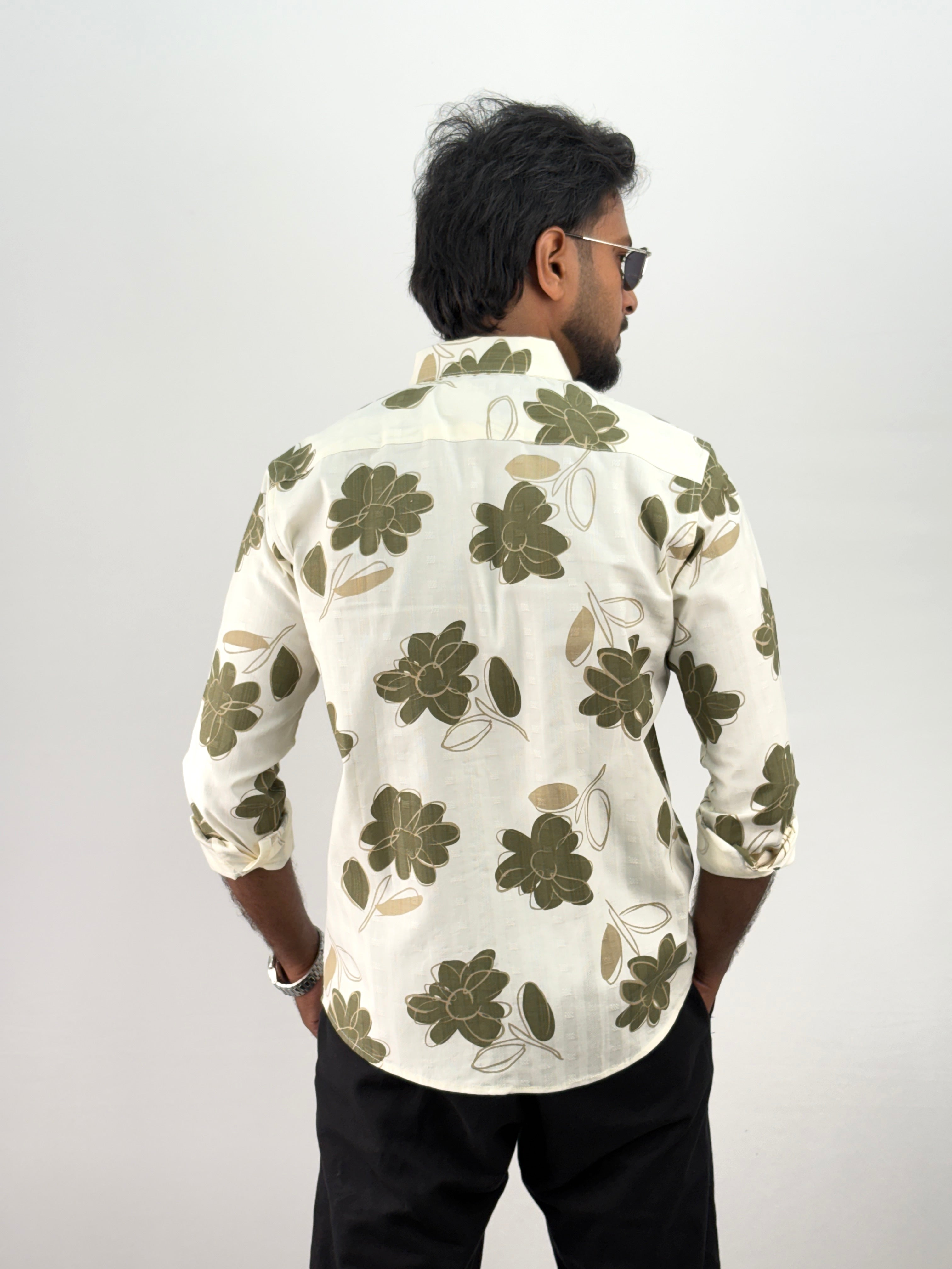 Green Printed Shirt