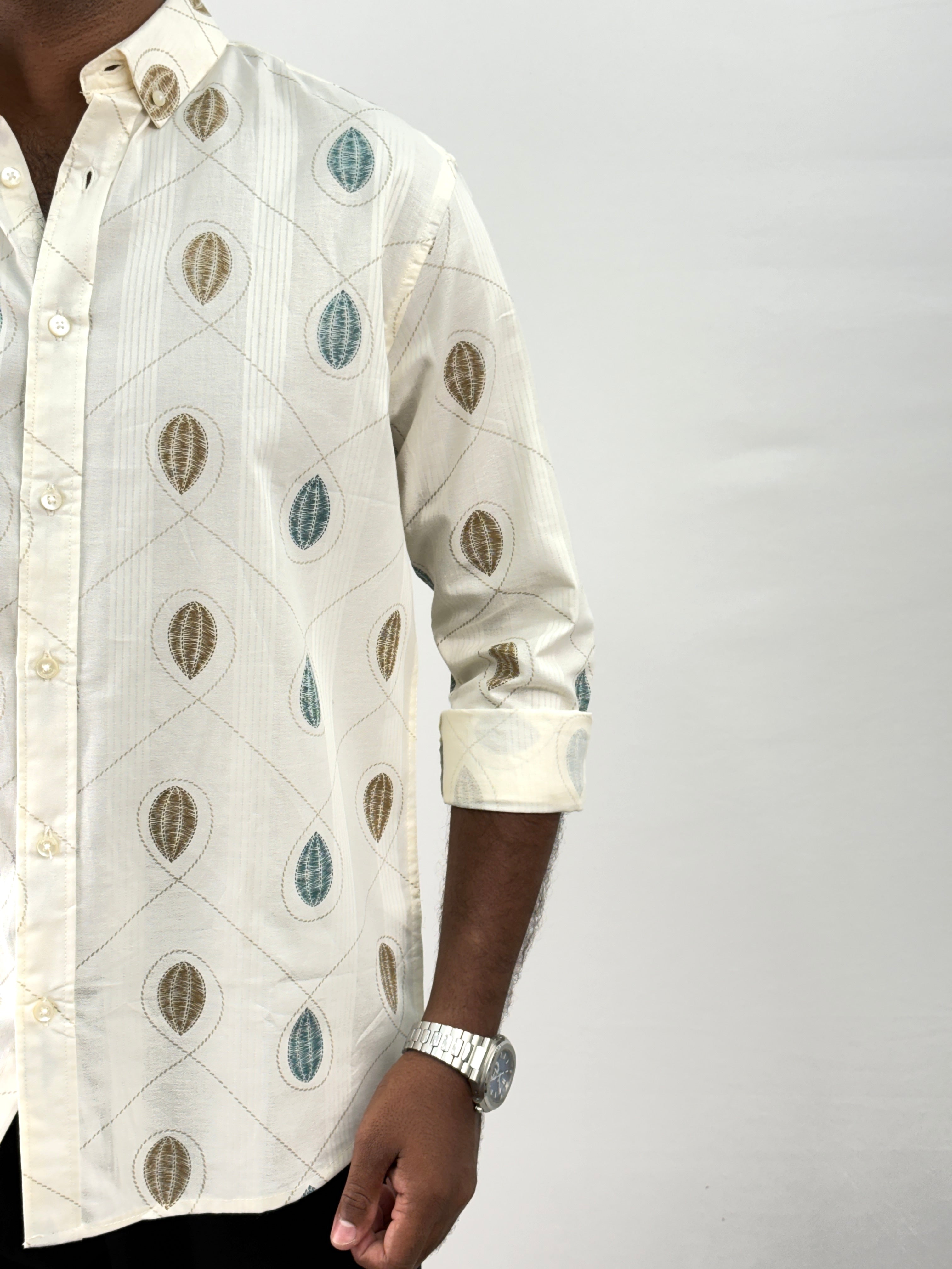 White Printed Shirt
