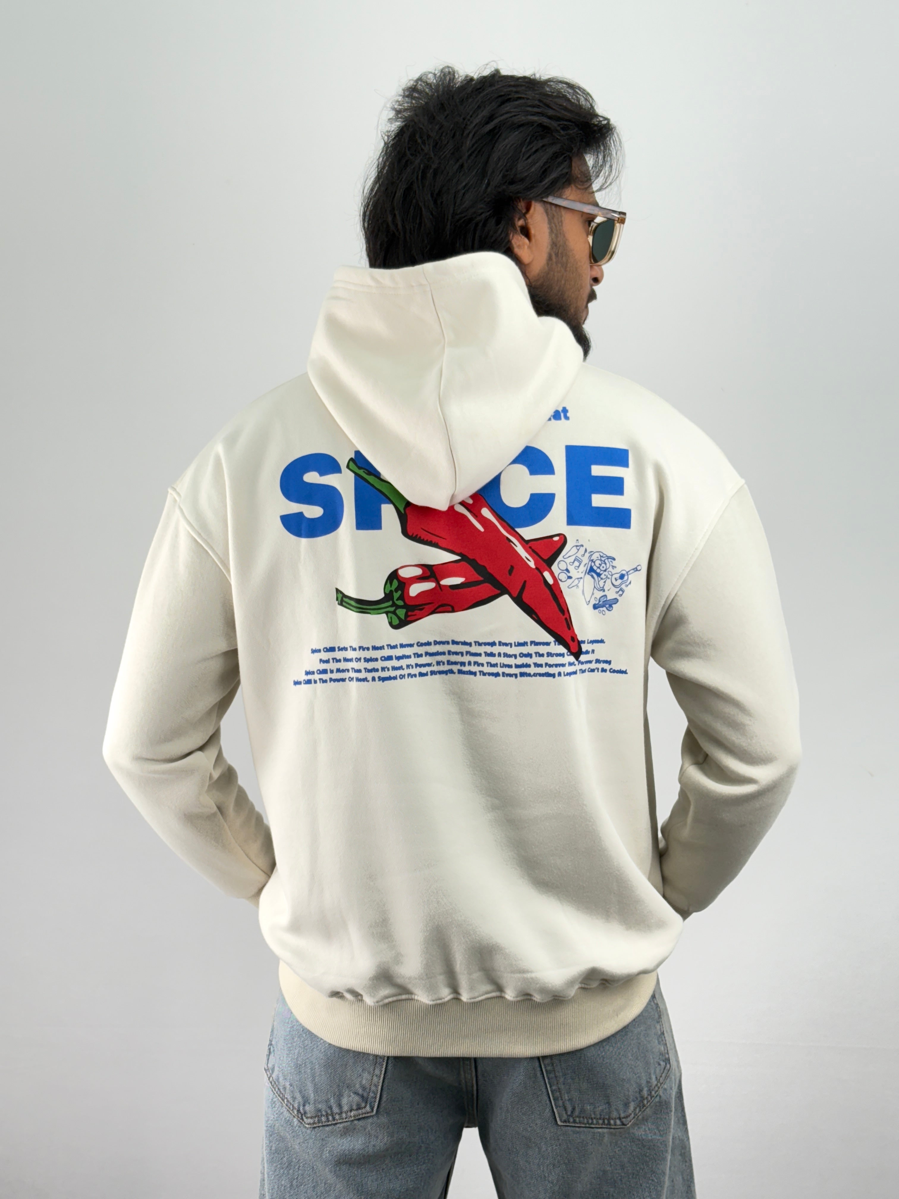 Cream Oversized Hoodie