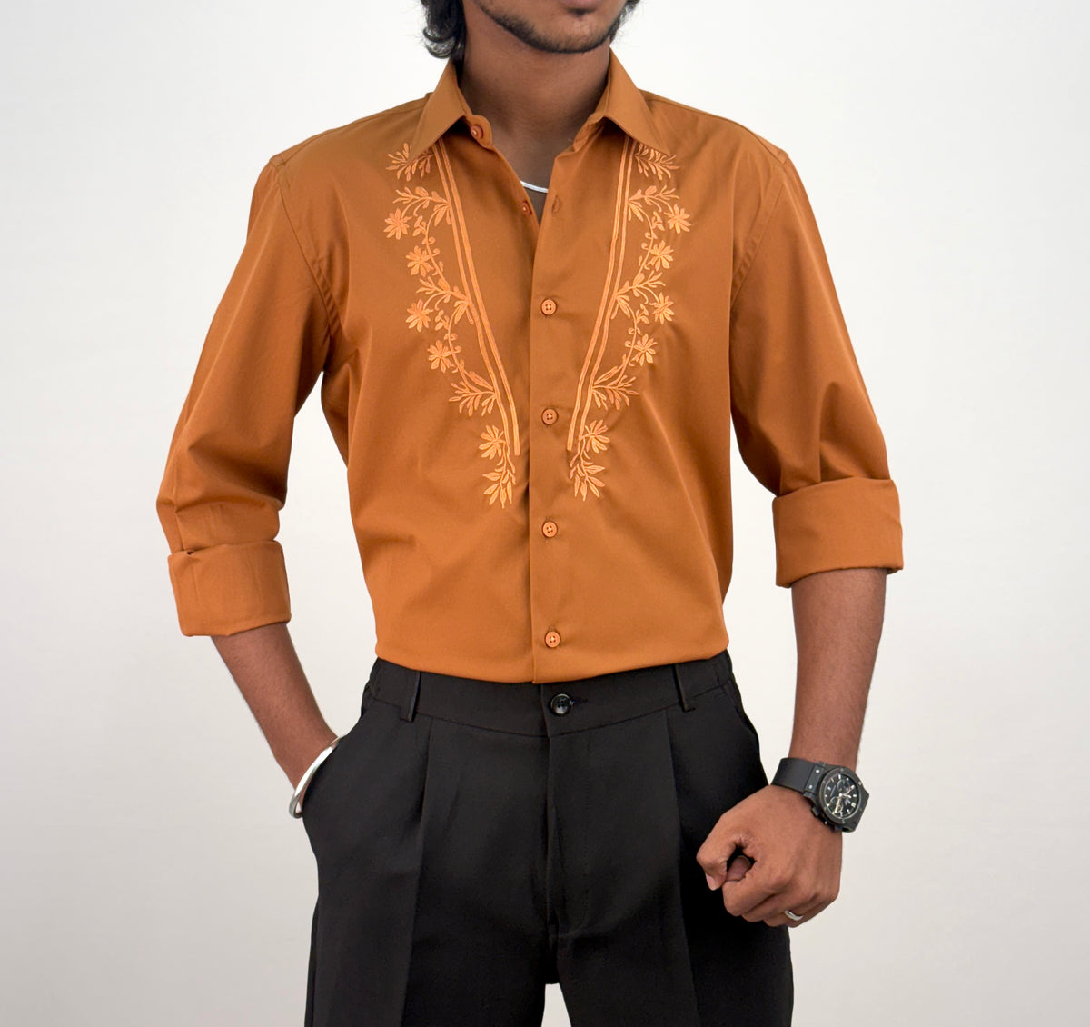 Rust IMP Embroidery Shirt