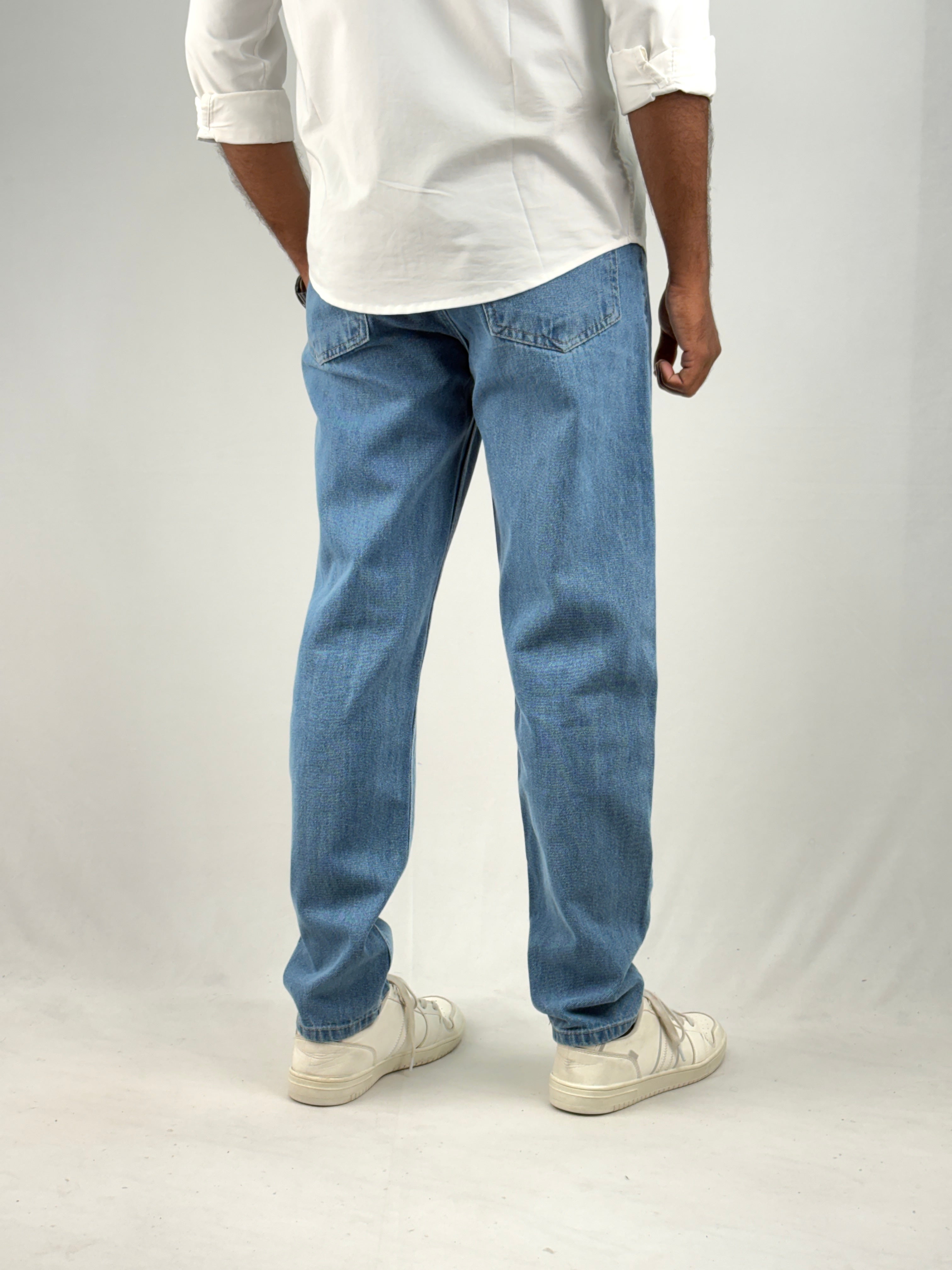 Blue Semi Baggy Jean 1