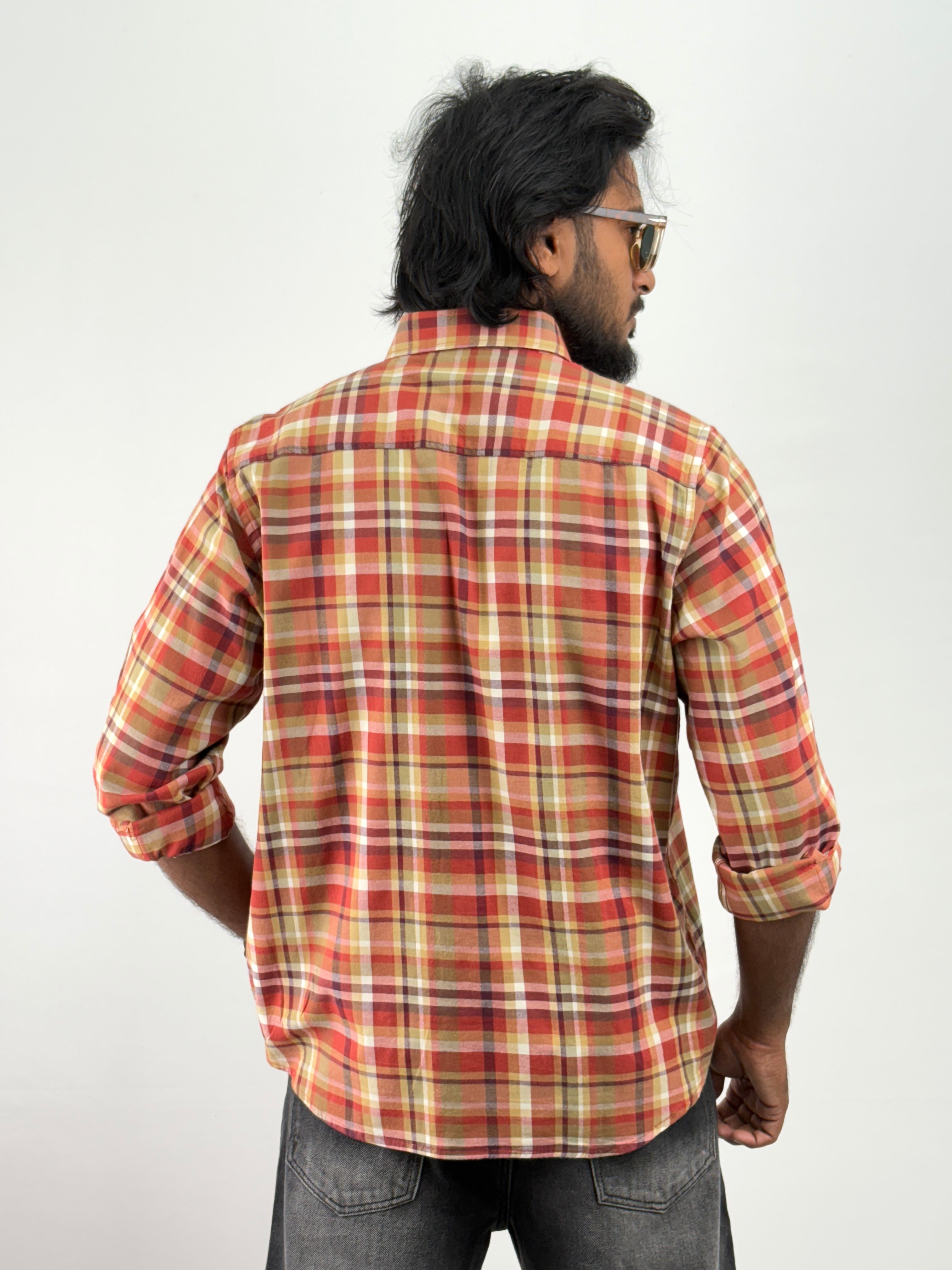 Orange Flannel Shirt